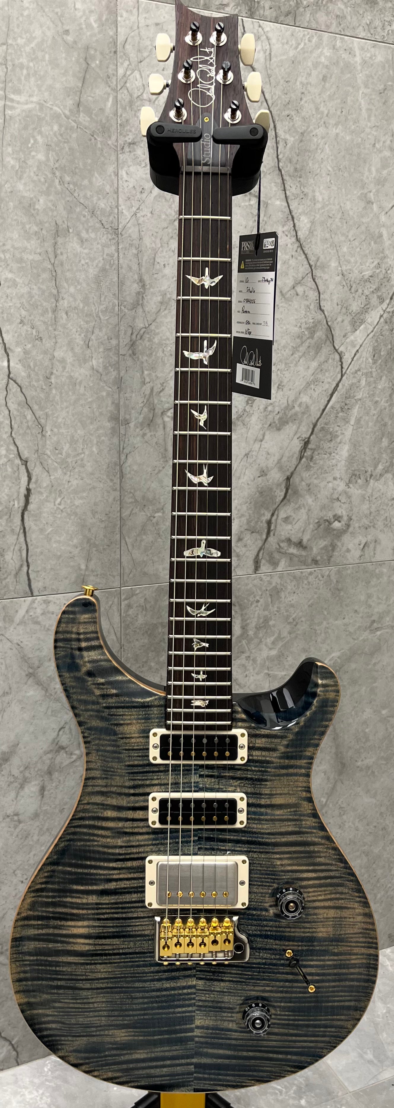 PRS USA Studio - 10 Top Electric Guitar w Hardshell Case FW - Faded Whale Blue 112838::FW: SERIAL NUMBER 24 0384006 - 7.8 LBS