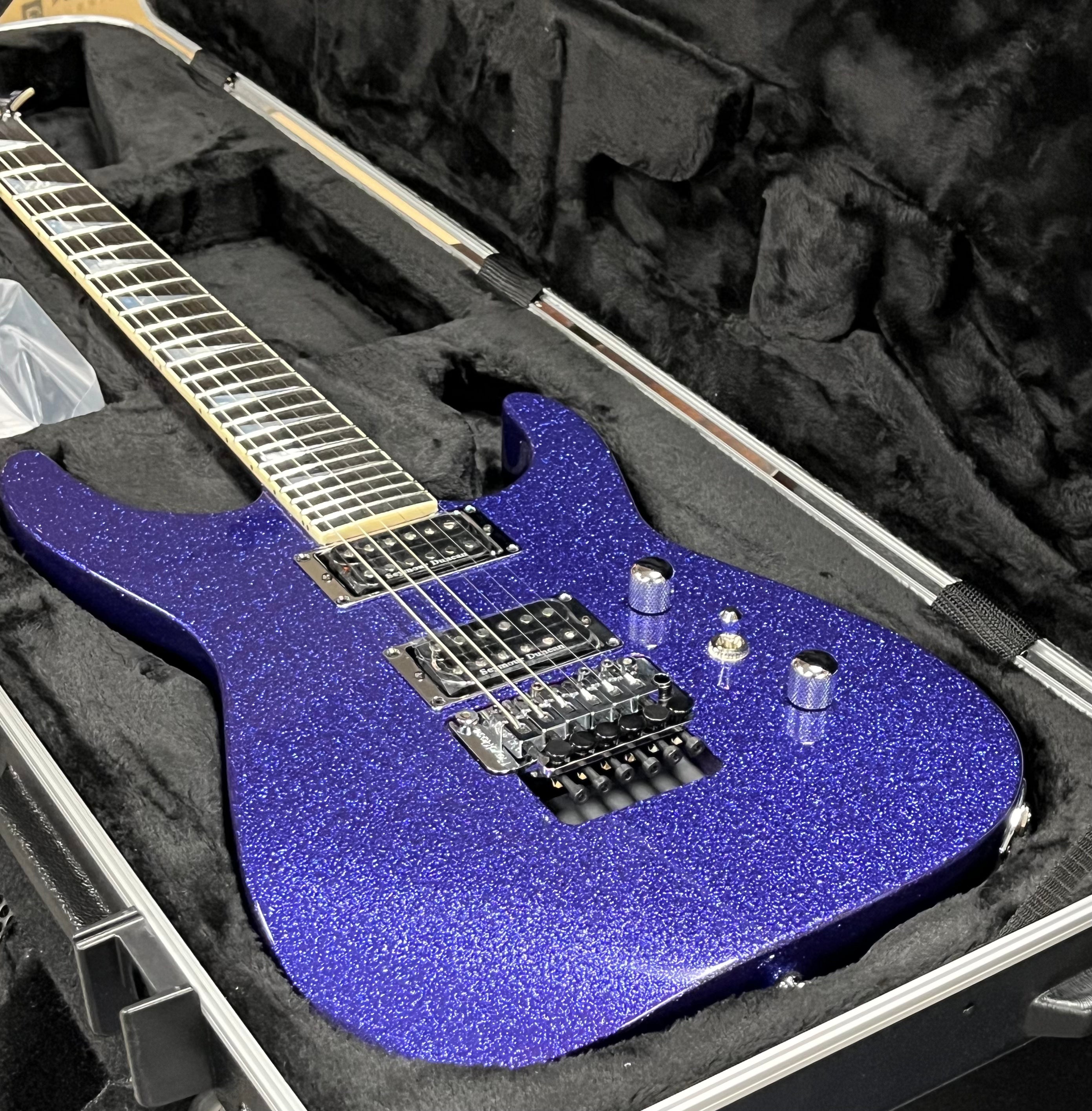 JACKSON USA CUSTOM SHOP Soloist SL2H Purple Sparkle 2811002519 SERIAL NUMBER J10985 - 7.8 LBS