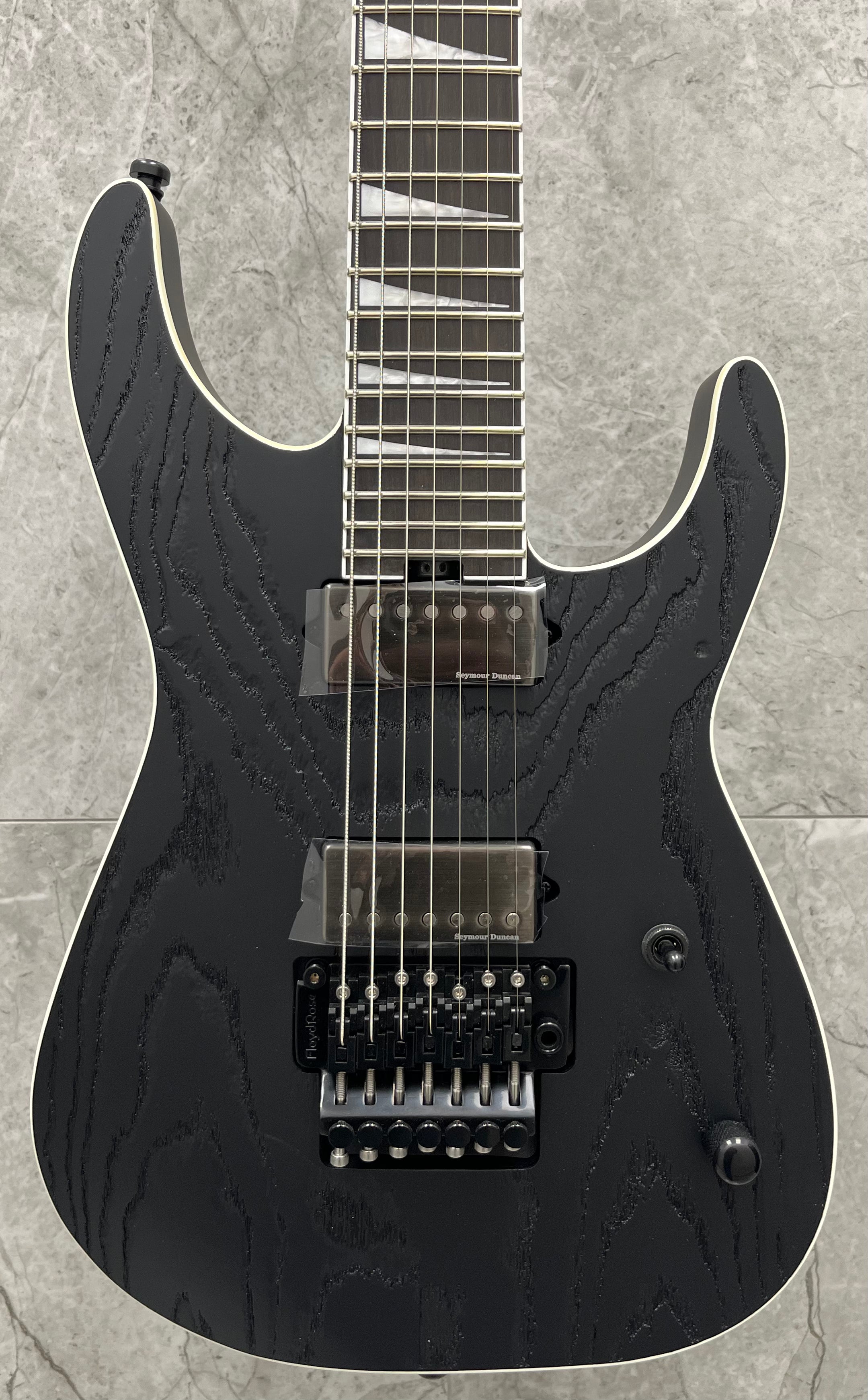 JACKSON Pro Series Signature Jeff Loomis Soloist 7 STRING Sandblasted Ash SL7 Ebony Fingerboard, Satin Black 2914237503 SERIAL NUMBER KWJ2400548 - 7.8 LBS