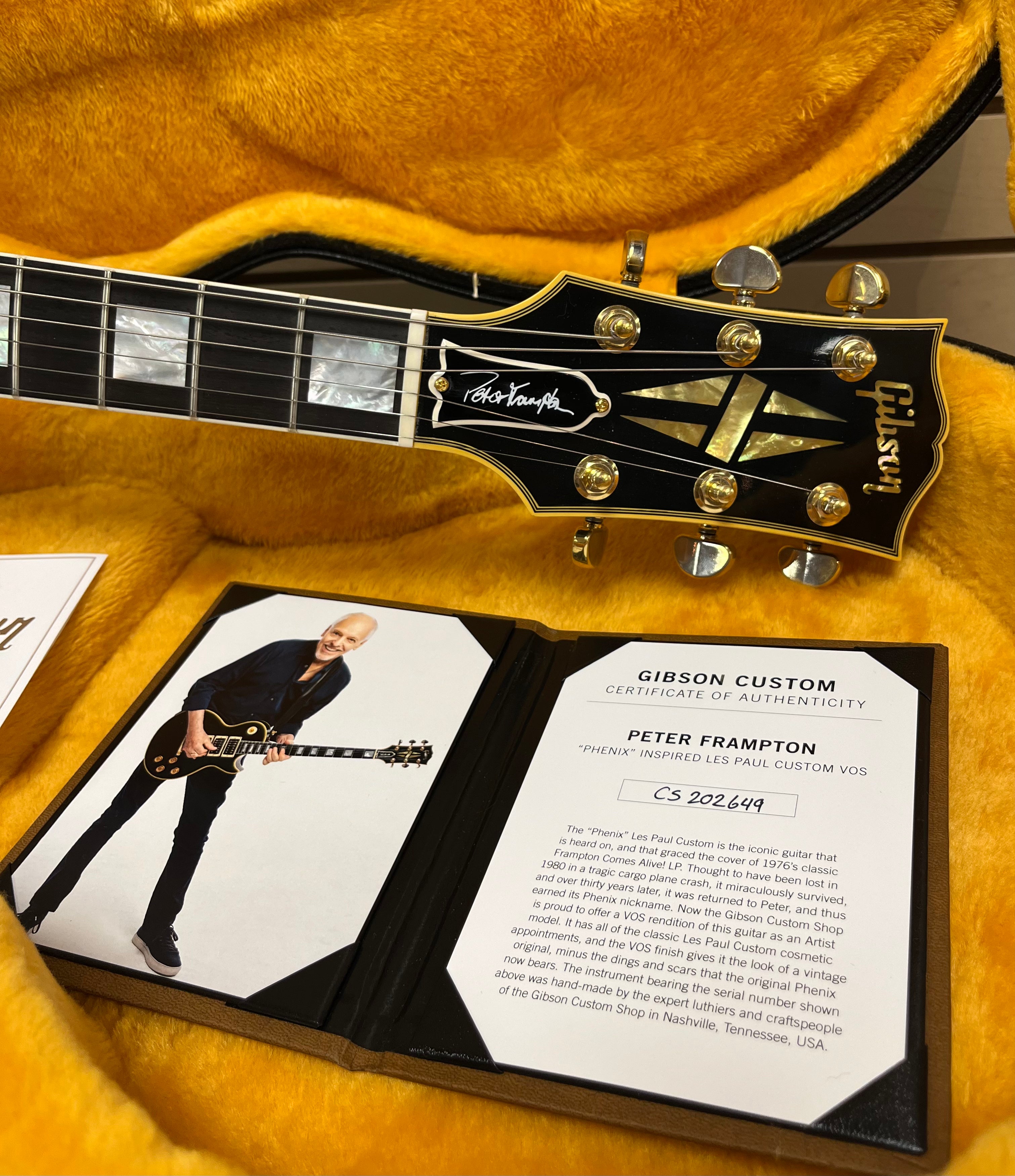 Gibson USA Custom Shop Peter Frampton Phenix Inspired Les Paul Custom CSPFXVOEBGH