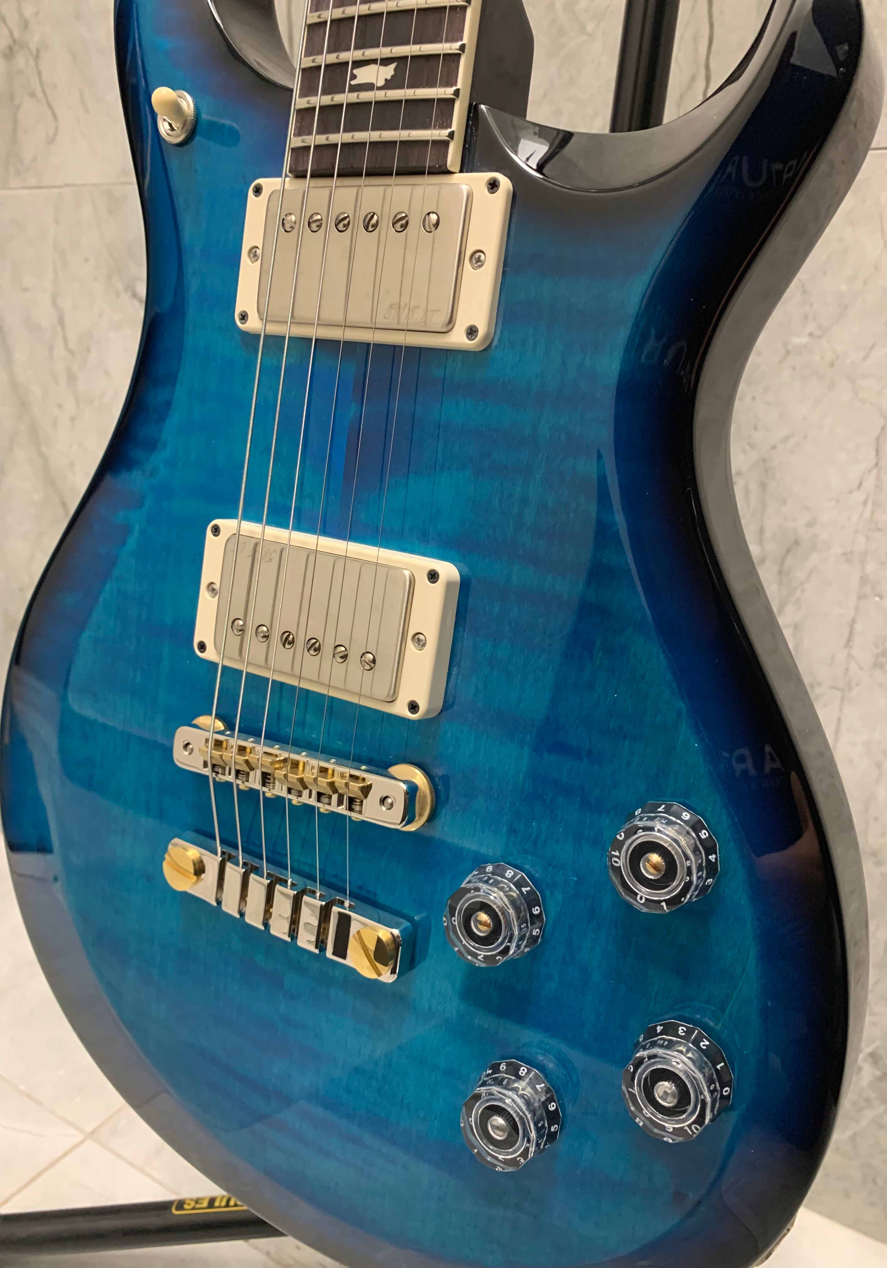 PRS Guitars USA S2 Mc594 – Custom Colour – Lake Blue Burst 112820:CC SERIAL NUMBER S2072621  7.6 LBS