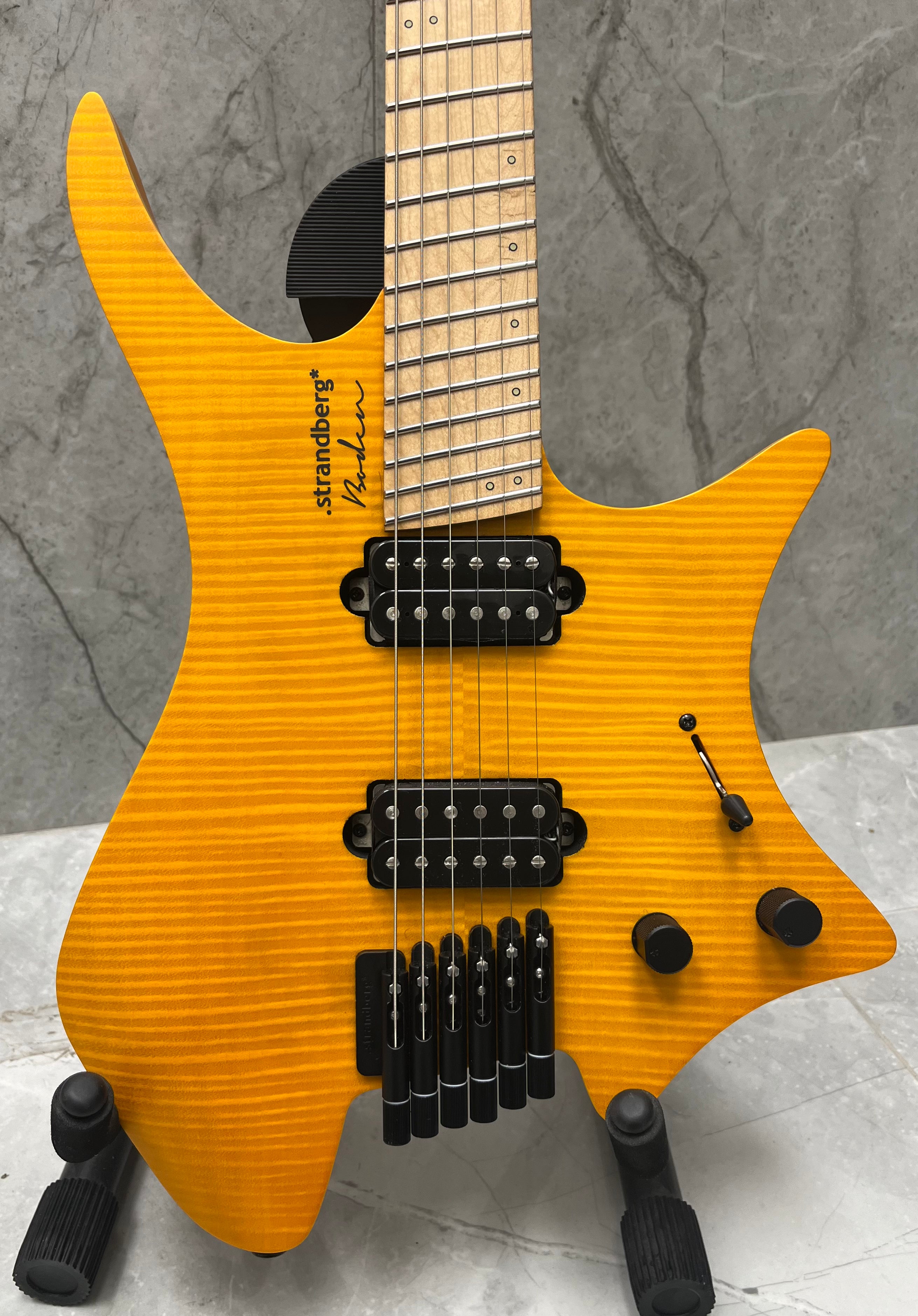 USED Strandberg Boden Standard NX 6 String HH Hardtail Electric Guitar Amber MINT CONDITION SERIAL NUMBER C2203667 4.11 LBS