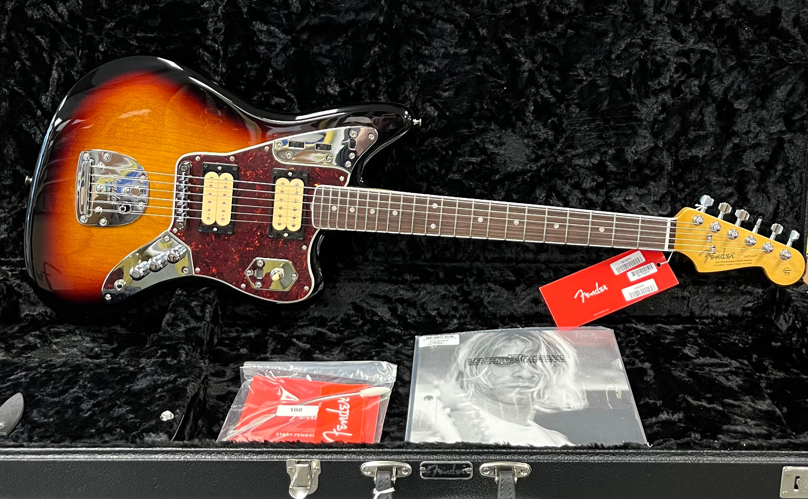 Fender Limited Edition Kurt Cobain Jaguar, Rosewood Fingerboard, 3 Color Sunburst 0143001700 SERIAL NUMBER MX24097575 - 9.0 LBS