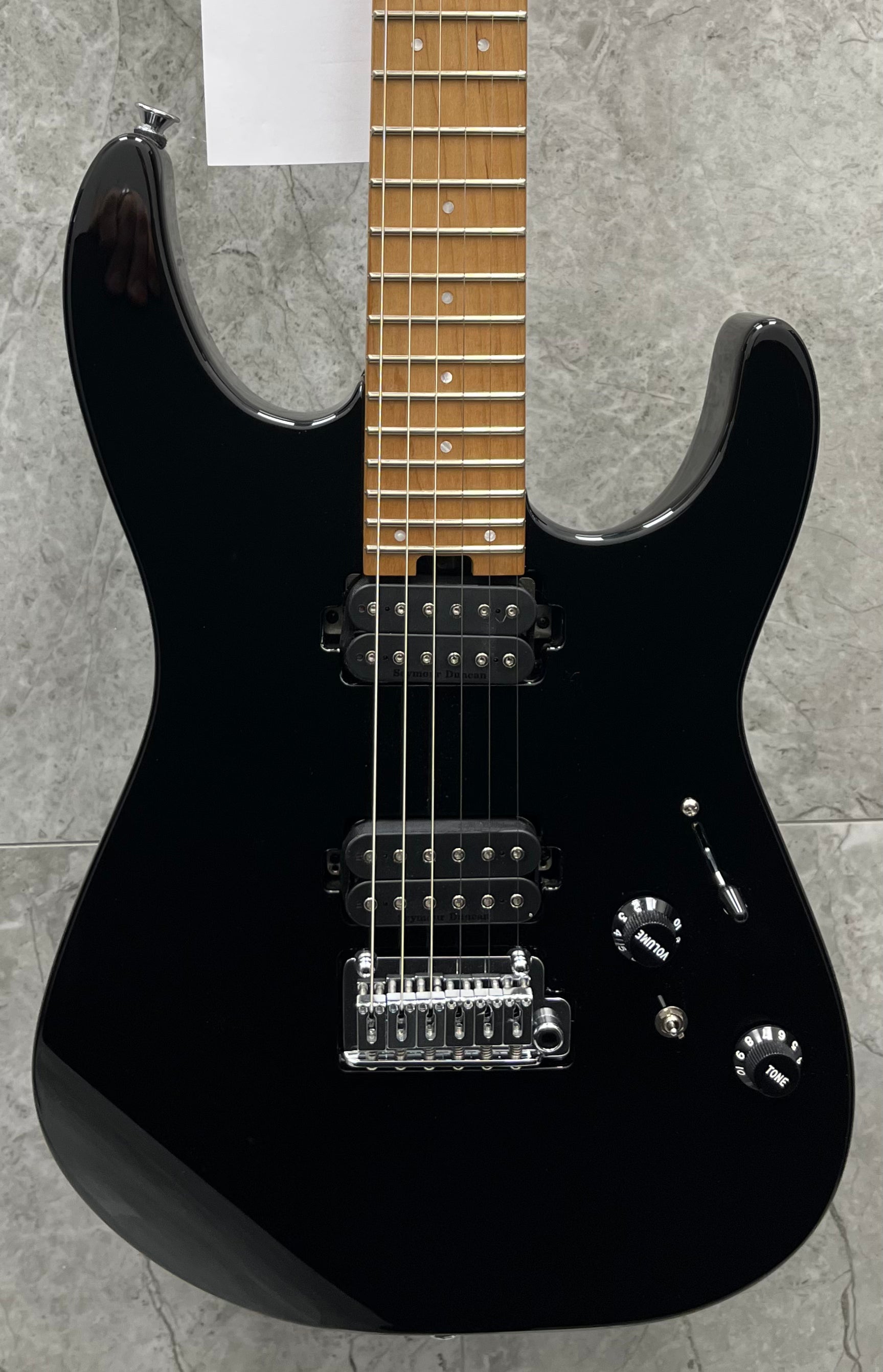 Charvel  Pro-Mod DK24 HH 2PT CM Caramelized Maple Fingerboard Gloss Black 2969411503 SERIAL NUMBER MC21005521 - 7.2 LBS