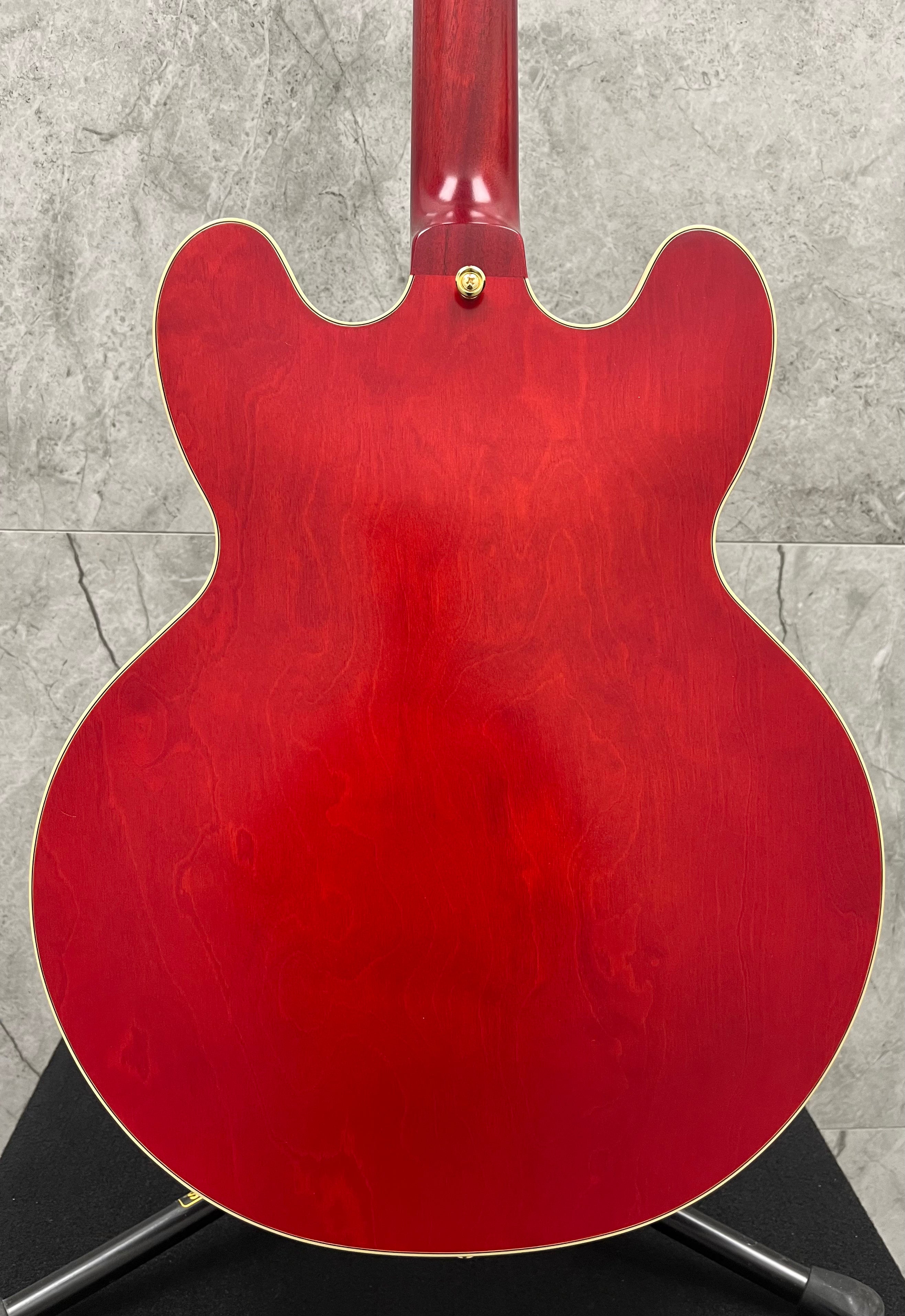 Epiphone ( GIBSON HEADSTOCK ) 1959 ES-355 w/Case - Cherry Red EC35559CHVGH SERIAL NUMBER 23111511659 - 8.2 LBS