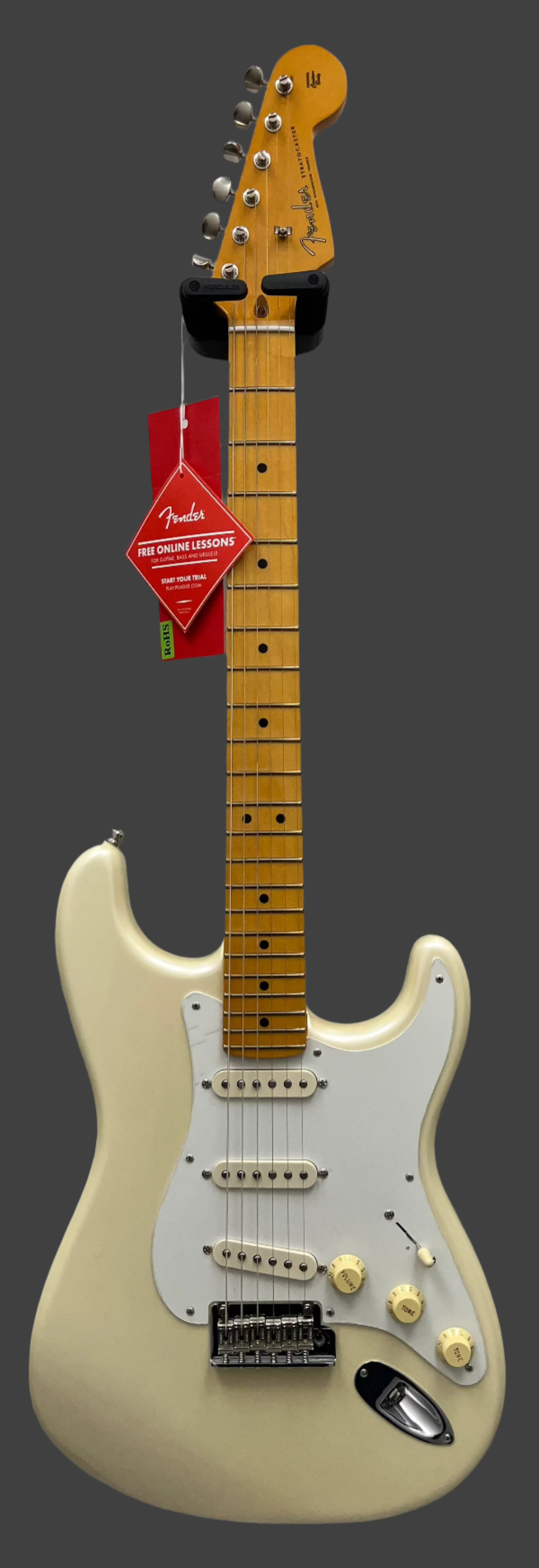 Fender USA Lincoln Brewster Stratocaster Maple Fingerboard, Olympic Pearl 0116502723 SERIAL NUMBER LB01382 - 9.0 LBS