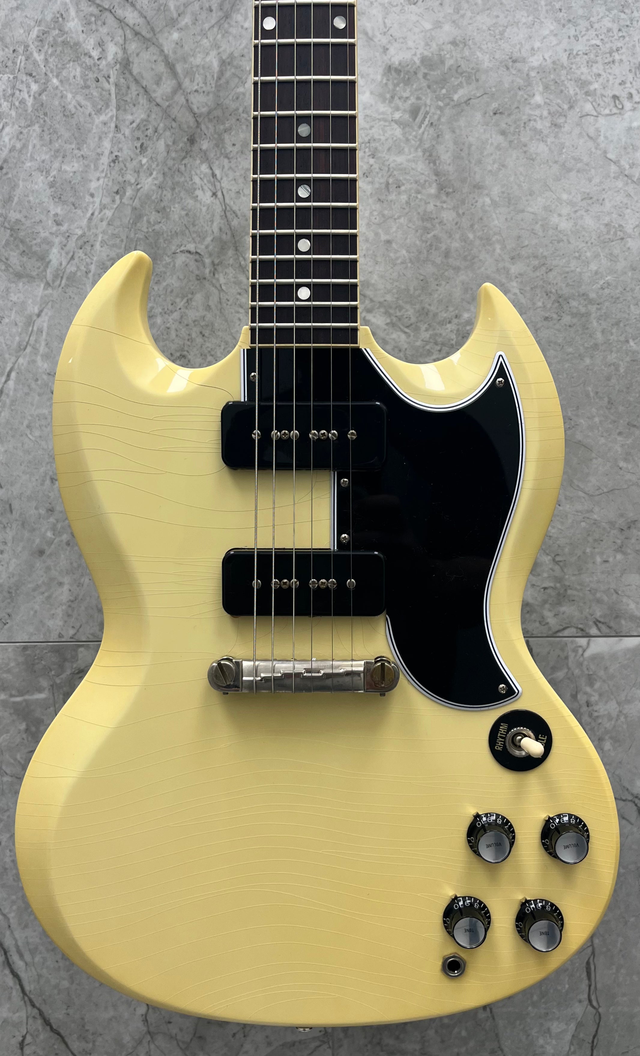 Gibson Custom Shop Murphy Lab 1963 SG Special Classic White Ultra Light Aged - Classic White SGSP63ULCWNH