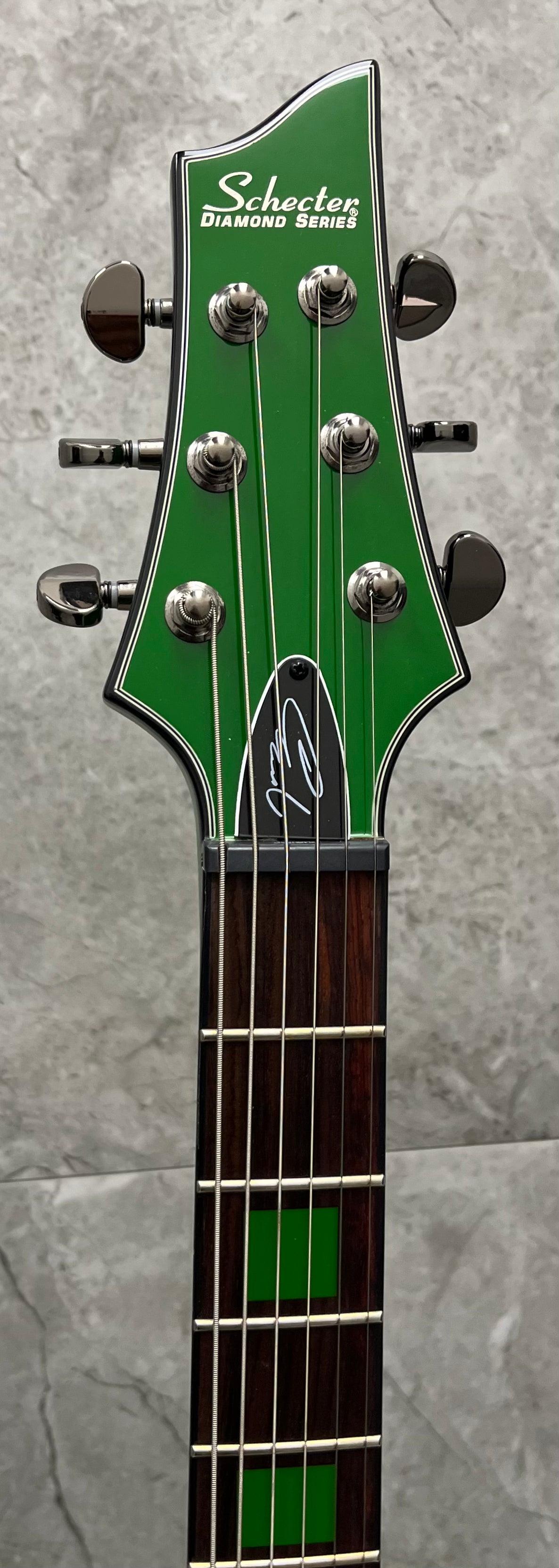 Schecter Kenny Hickey Signature C-1 Artist Series W/ SUSTAINIAC Electric Guitar Steele Green 221-SHC SERIAL NUMBER W23100562 - 6.0 LBS