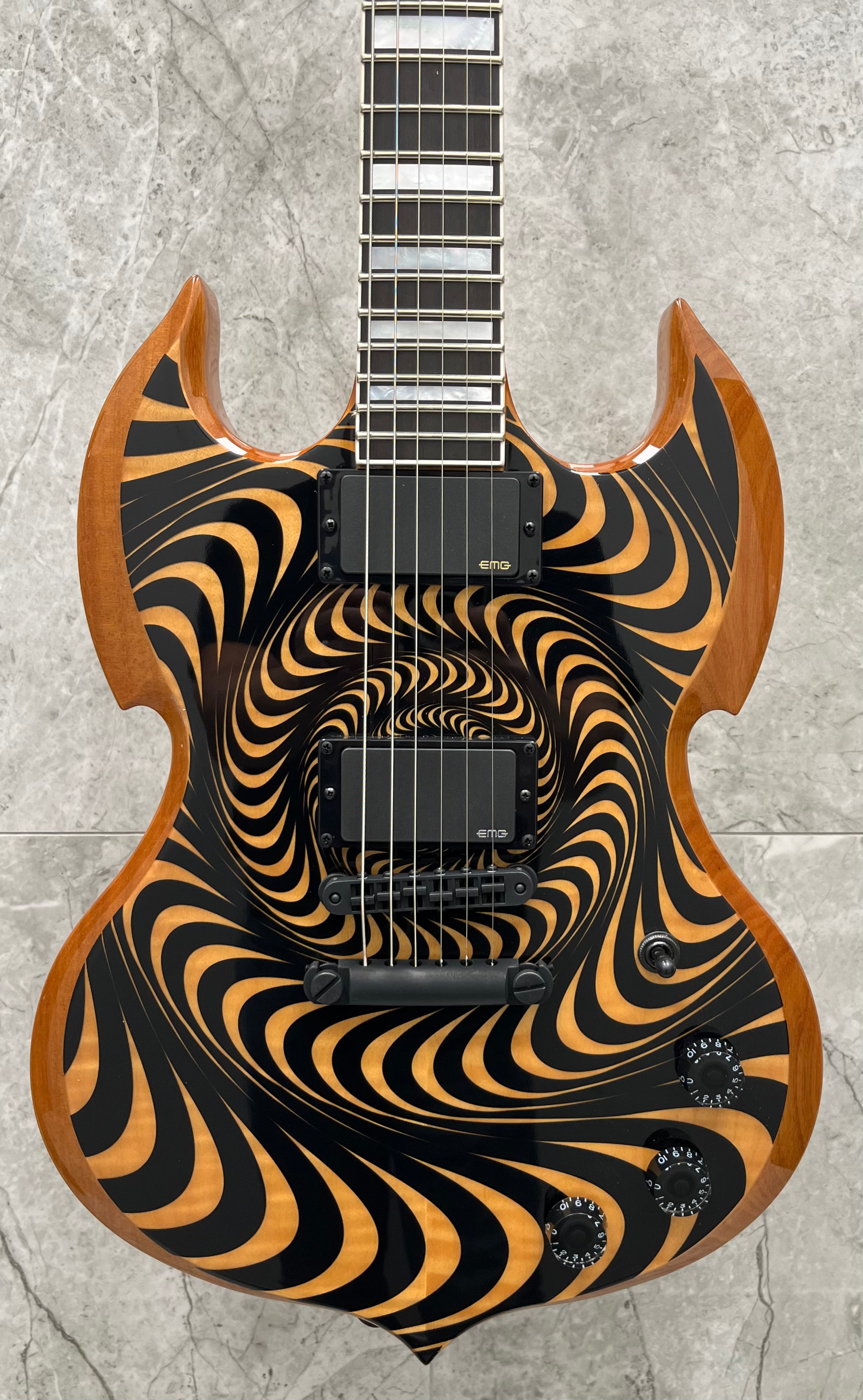 Wylde Audio Barbarian Psychic Bullseye RawTop 4525-SHC SERIAL NUMBER WA22080119 - 7.8 LBS