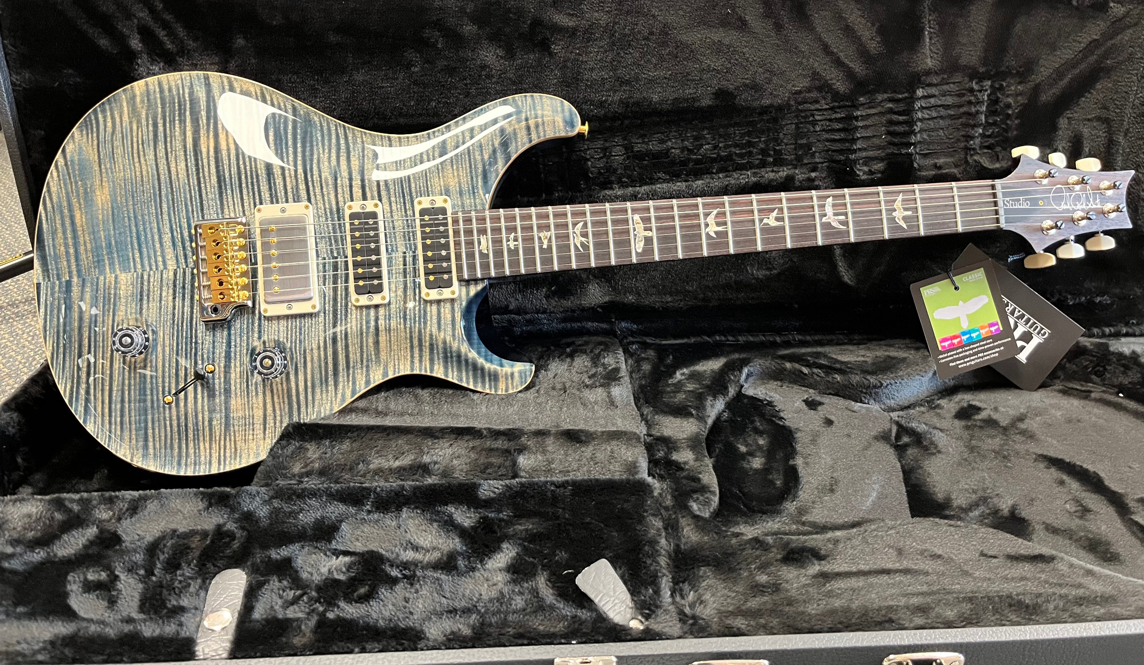 PRS USA Studio - 10 Top Electric Guitar w Hardshell Case FW - Faded Whale Blue 112838::FW: SERIAL NUMBER 24 0384006 - 7.8 LBS