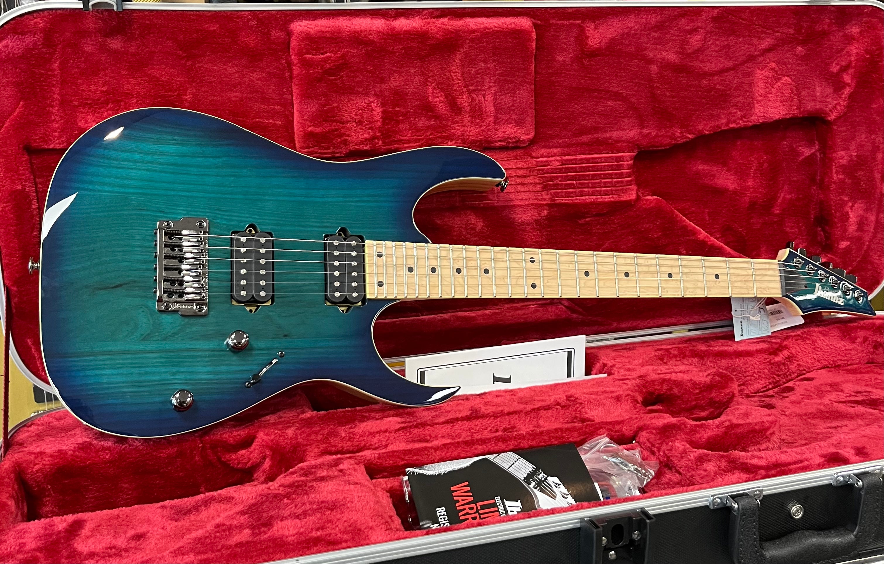 Ibanez MADE IN JAPAN RG652 AHMFX-NGB RG Prestige Fixed Bridge Nebula Green Burst RG652AHMFXNGB