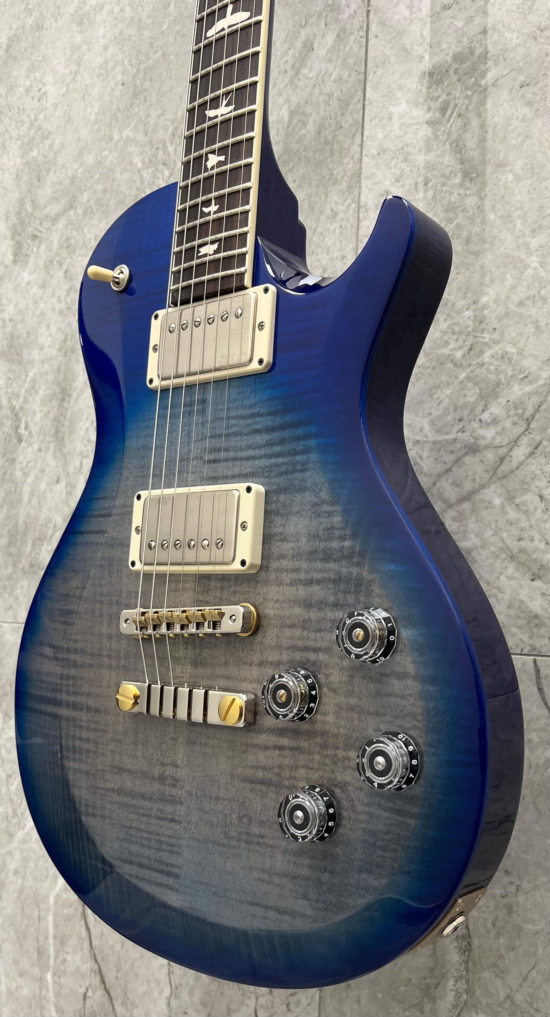 PRS Guitars USA S2 McCarty 594 Singlecut GW - Faded Gray Black Blue Burst 112822::GW: SERIAL NUMBER 24 S2078652 - 7.8 LBS