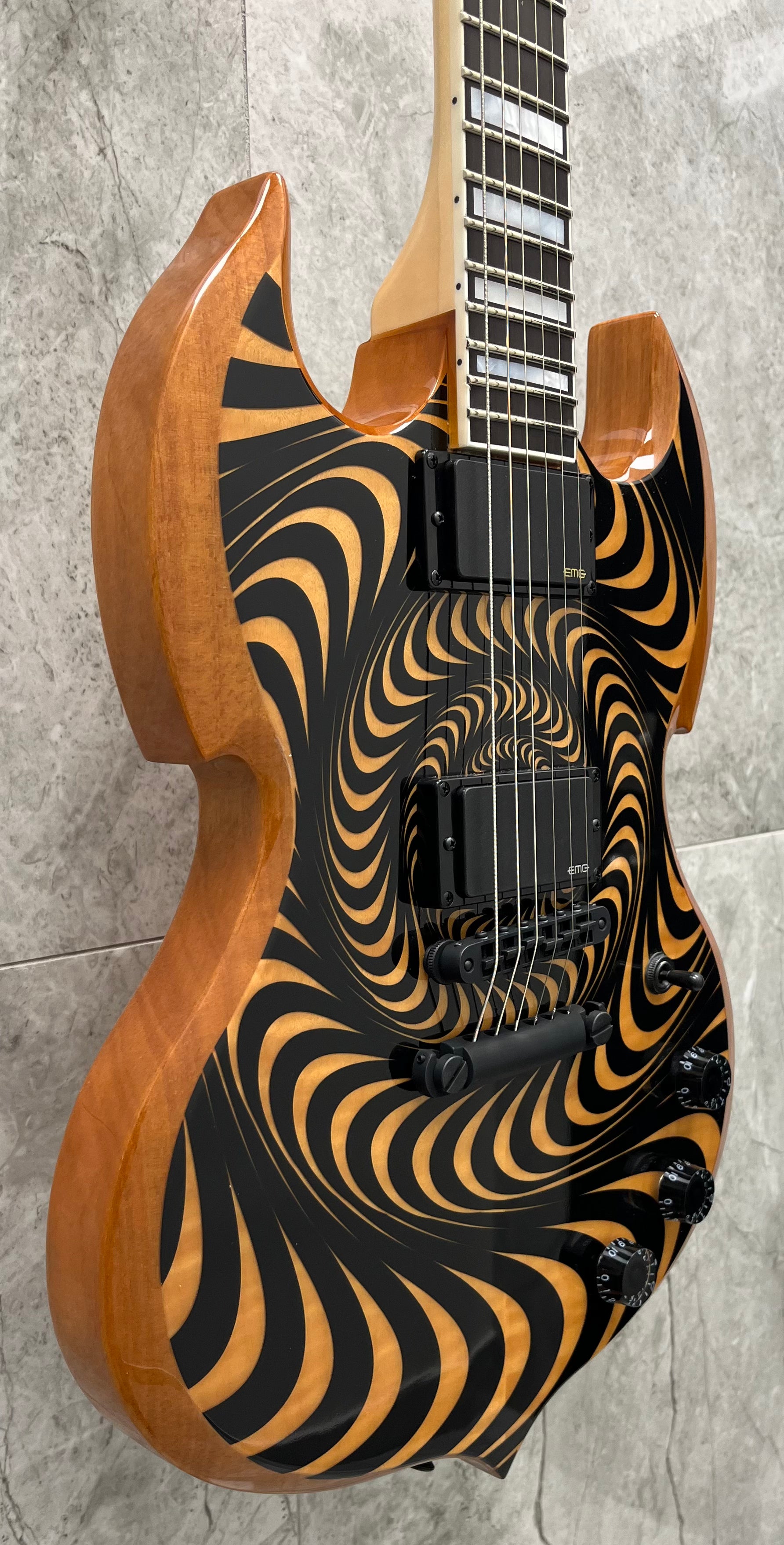 Wylde Audio Barbarian Psychic Bullseye RawTop 4525-SHC SERIAL NUMBER WA22080119 - 7.8 LBS