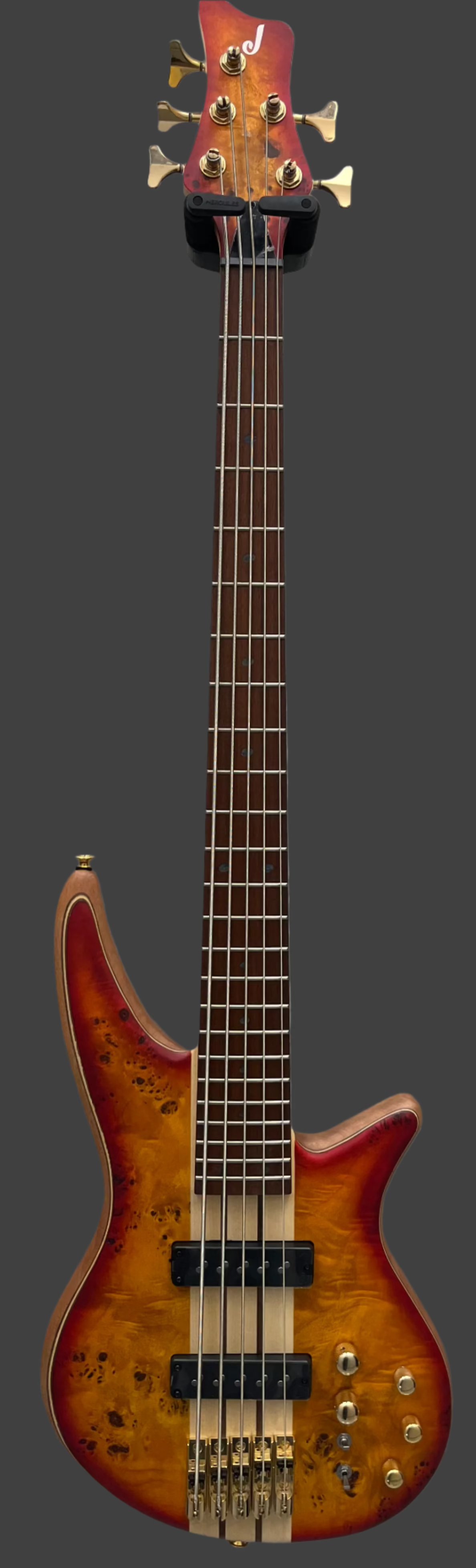 Jackson Pro Series Spectra Bass SBP V 5 string Caramelized Jatoba Fingerboard Transparent Cherry Burst 2919934515 SERIAL NUMBER ICJ2237827 - 8.6 LBS