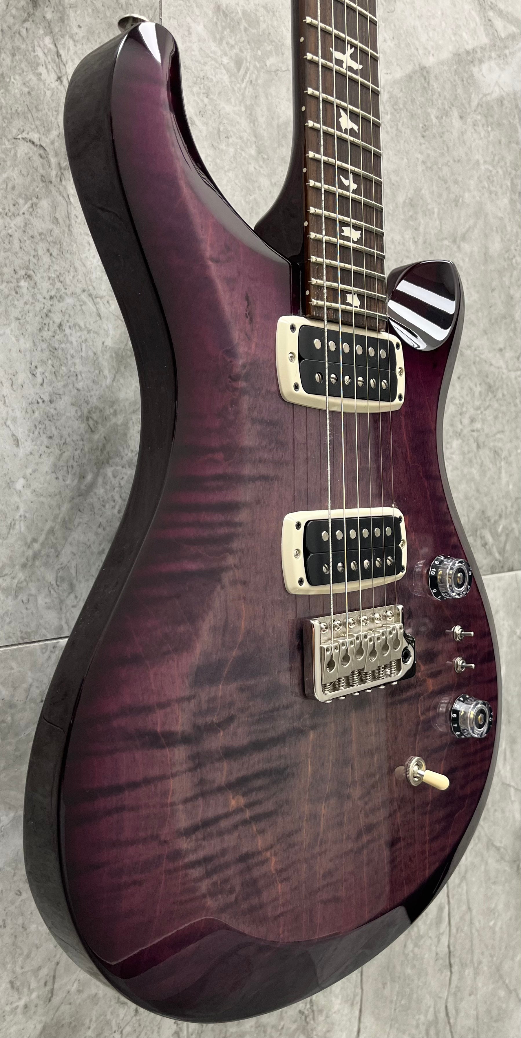 PRS Guitars USA S2 Custom 24-08 GI - Faded Gray Black Purple Burst 112819::GI: