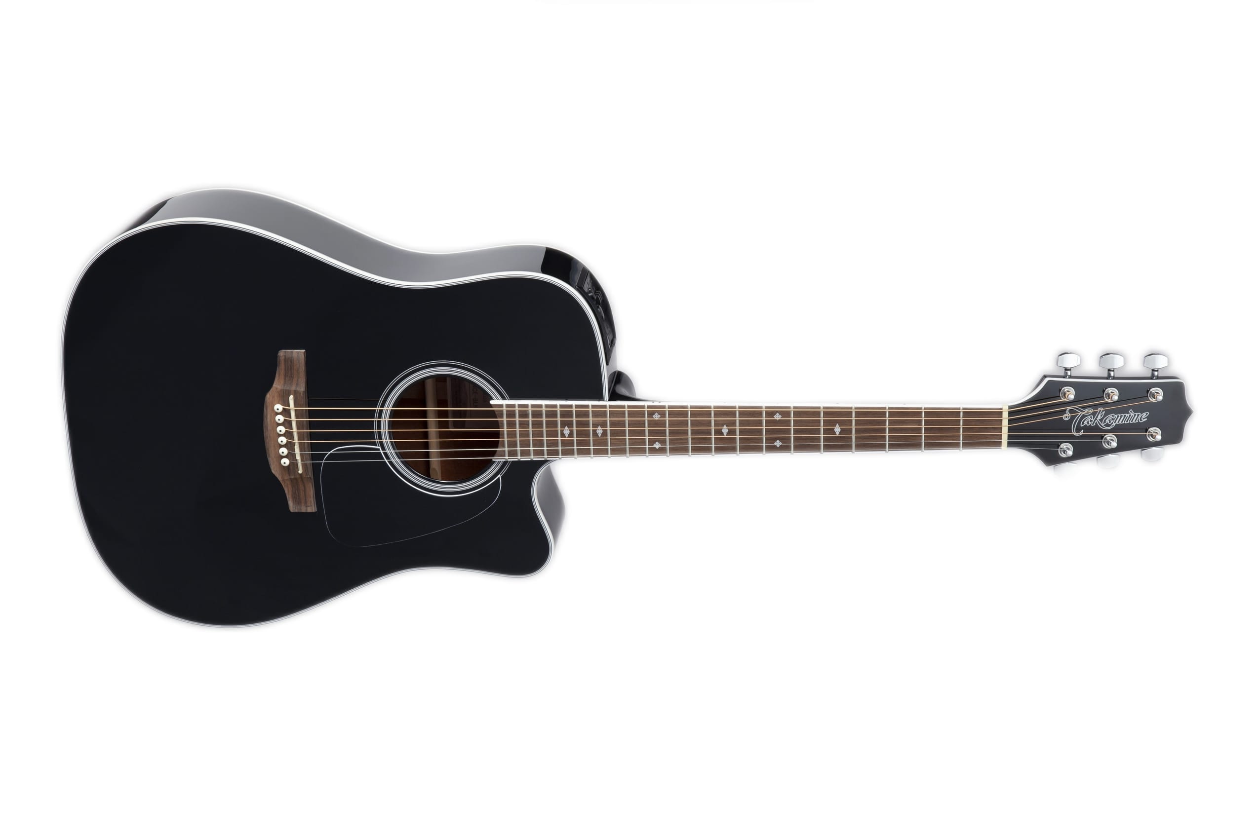 Takamine G-series Cutaway Dreadnought Acoustic Guitar With Gig Bag, Black GD34CE-BLK