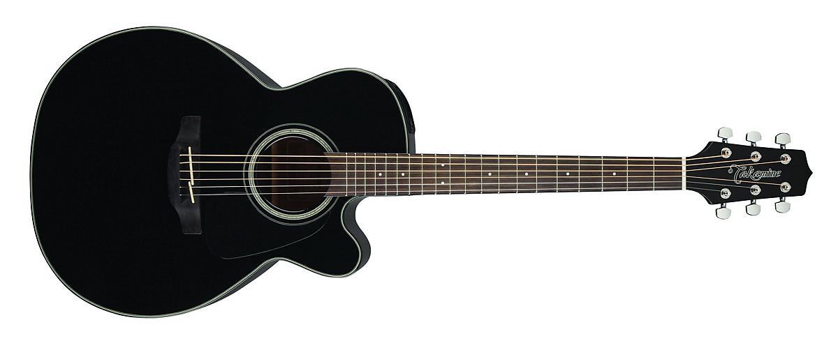 Takamine Nex Cutaway Acoustic-Electric Guitar, Black GN30CE-BLK