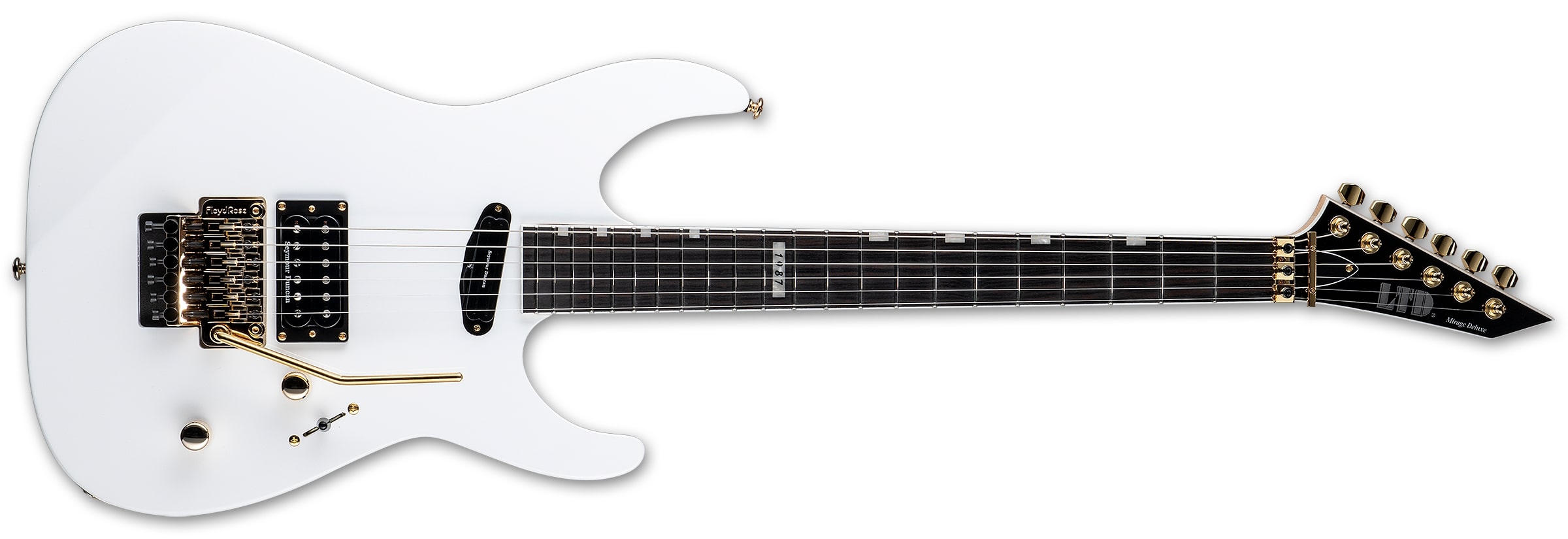 ESP LTD Mirage Deluxe '87 Electric Guitar, Snow White LMIRAGEDX87SW