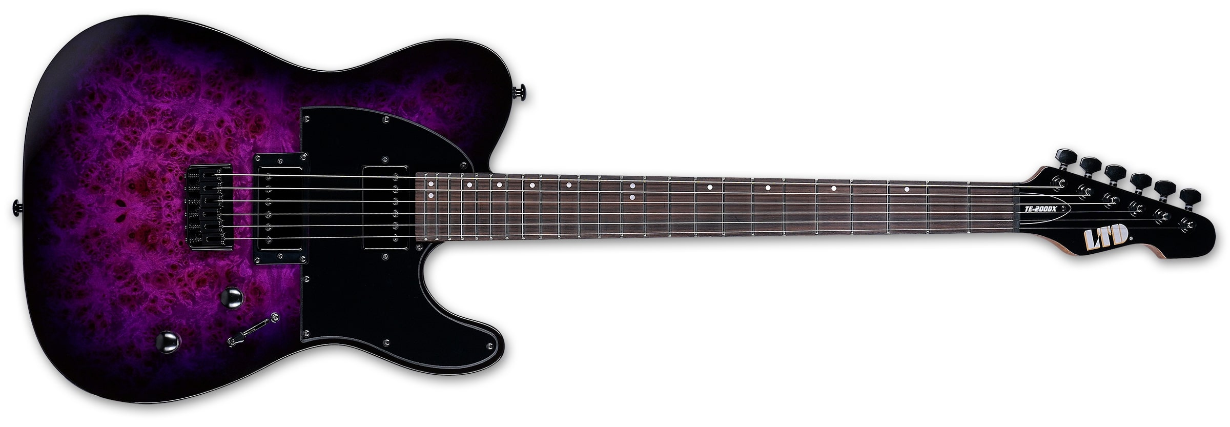 ESP LTD TE-200DX Electric Guitar, Purple Burst LTE200DXPRB