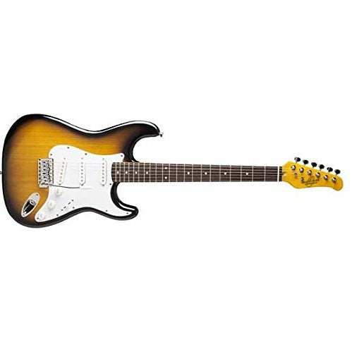 Oscar Schmidt 3/4 Size Sunburst Kids Jr. Strat-Style Electric Guitar OS-30-TS-A