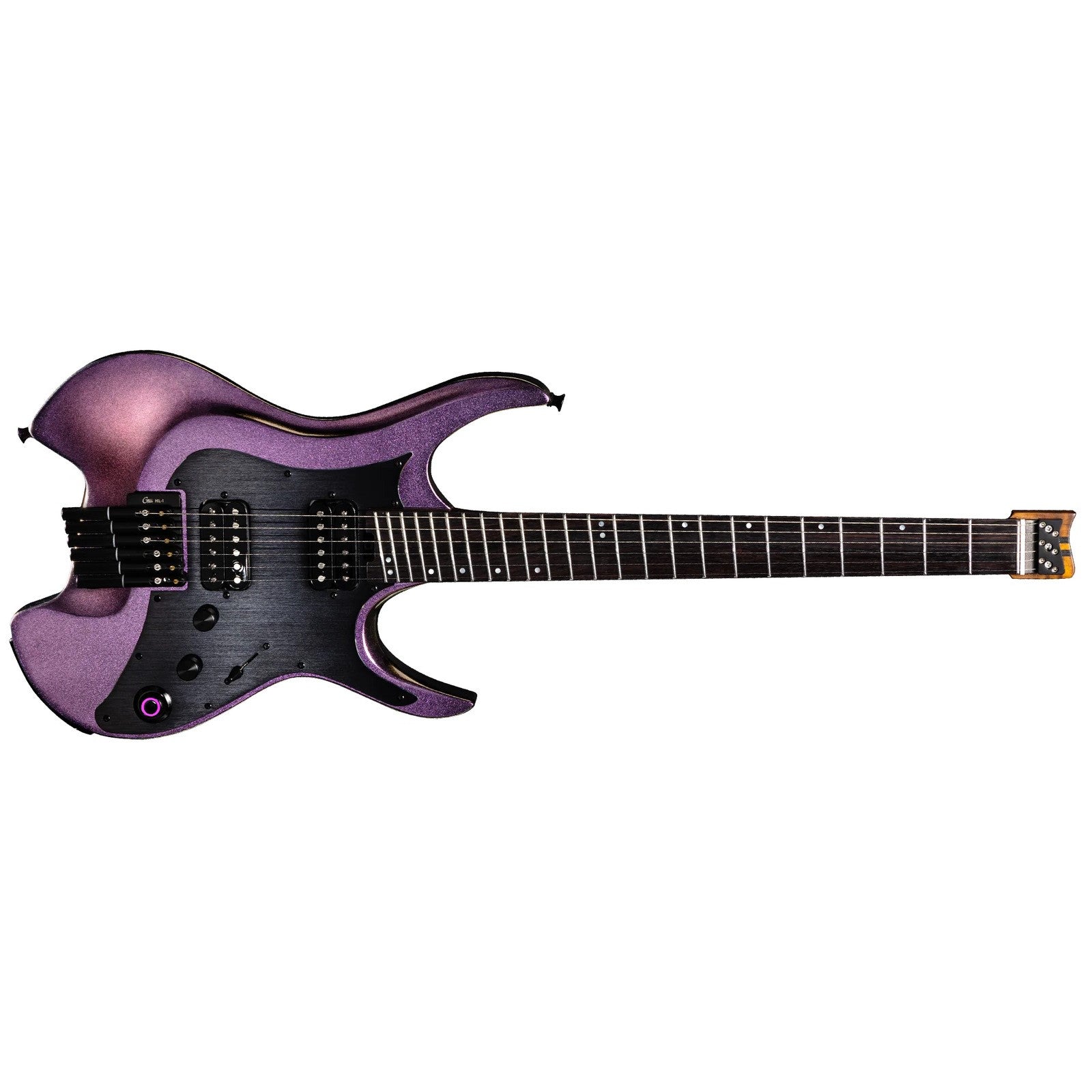 Mooer GTRS 6-String Wing Series Headless Electric Guitar, Aurora Pink W900-APK