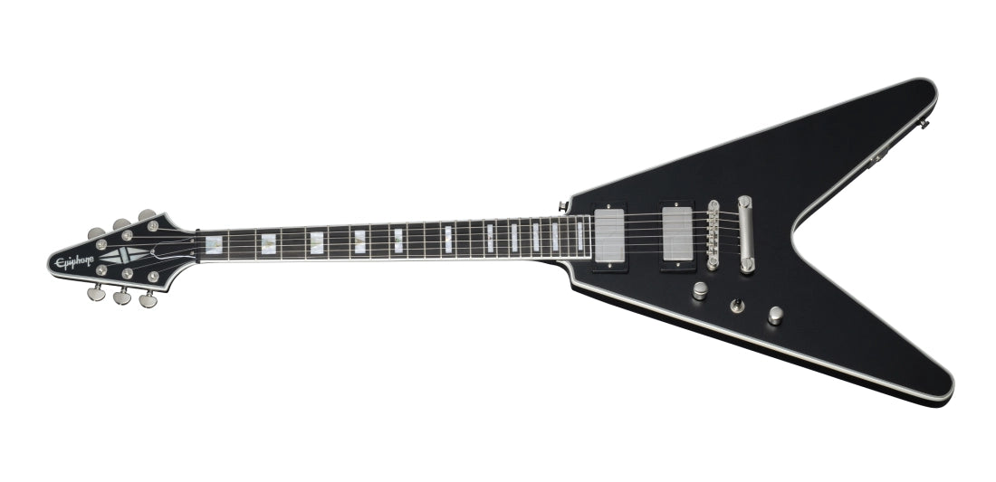 Epiphone Flying V Prophecy Electric Guitar with Gigbag, Left-Handed - Aged Jet Black Metallic EIFVYAJBBNLH