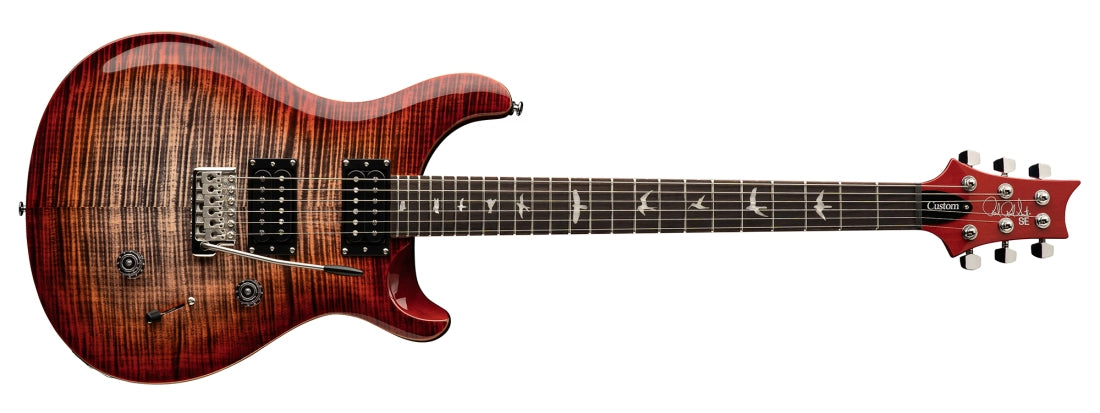 PRS Guitars SE Custom 24 Electric Guitar with Gigbag - Charcoal Cherry Burst 107993 ::CG: