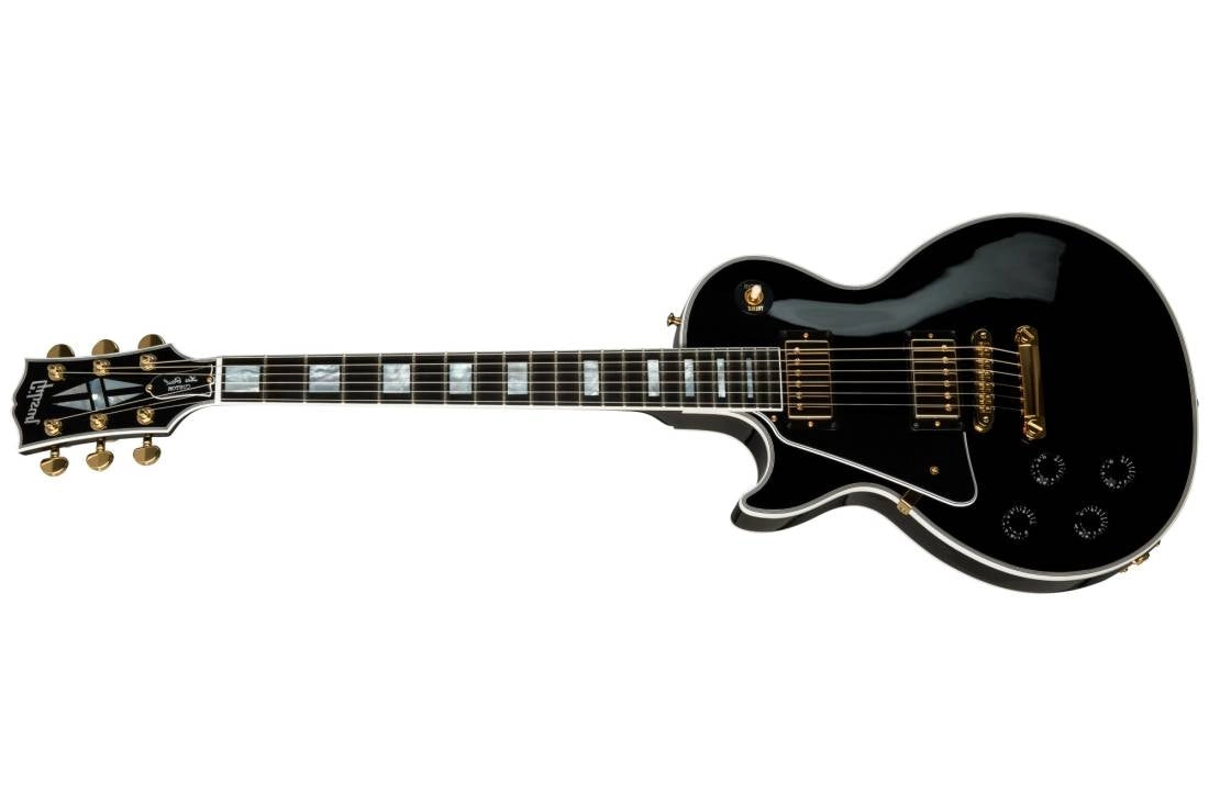 Gibson Custom Shop Les Paul Custom Ebony Fingerboard, Left-Handed - Ebony LPCE-EBGHLH