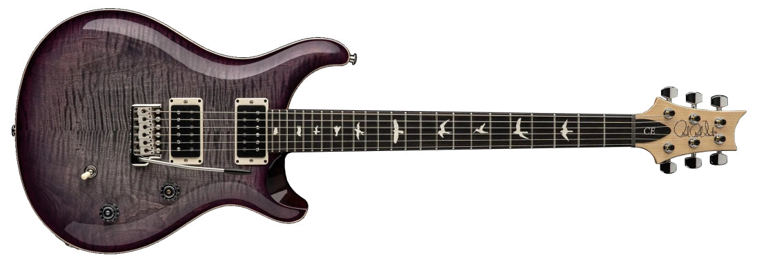 PRS Guitars USA CE24 HA - Faded Gray Black Purple Burst 112784::HA: SERIAL NUMBER 24 0398997 - 7.4 LBS