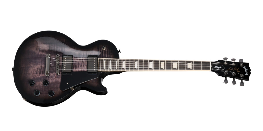 Gibson USA Les Paul Studio Session Electric Guitar with Softshell Case - Translucent Ebony Burst LPSTAA01E2BNH