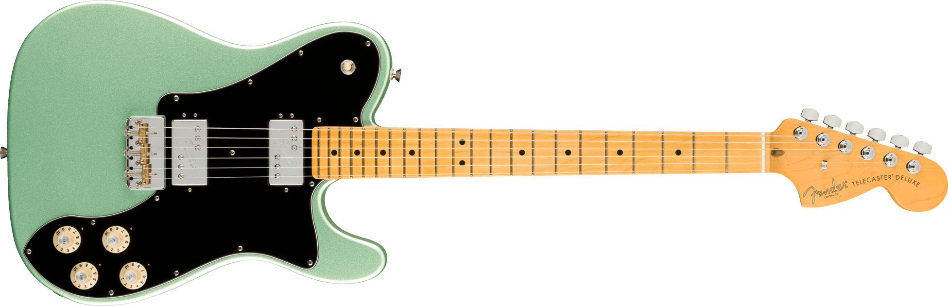 Fender American Professional II Telecaster Deluxe Maple Fingerboard Mystic  Surf Green F-0113962718