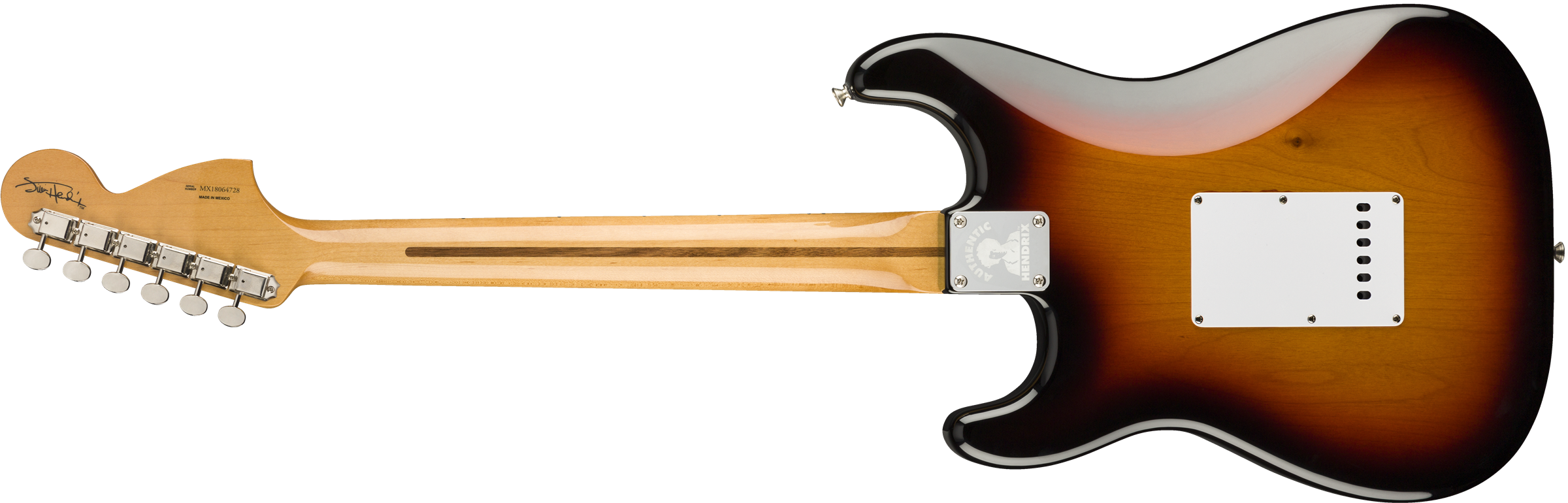 Fender Jimi Hendrix Stratocaster Maple Fingerboard 3-Color Sunburst  0145802300