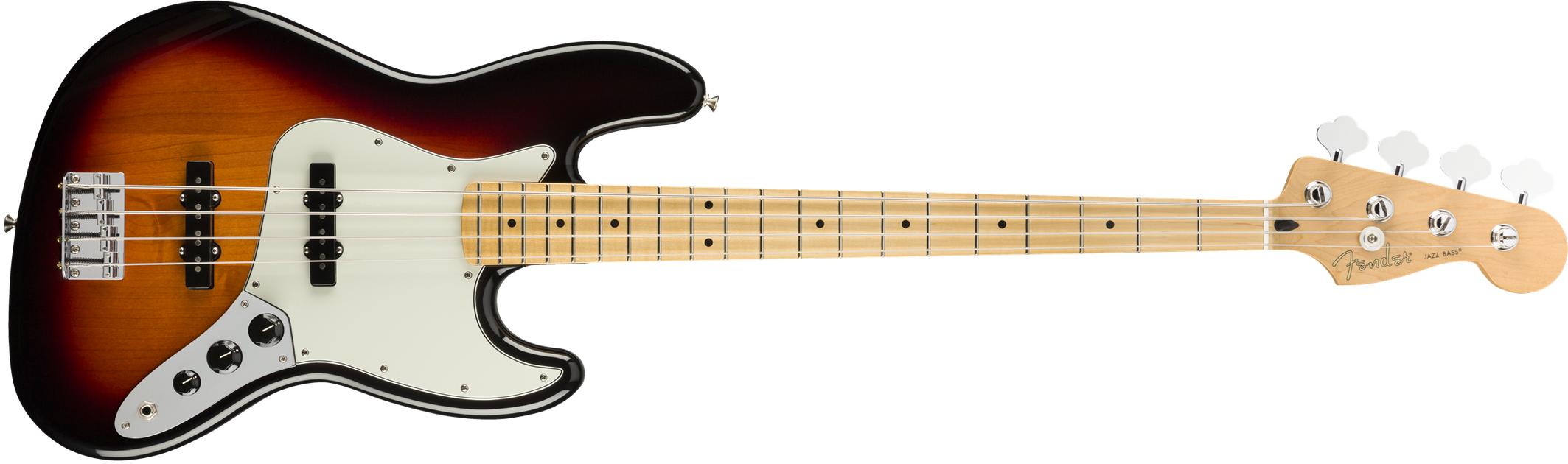Fender Player Jazz Bass, Maple Fingerboard, 3-Color Sunburst 8 