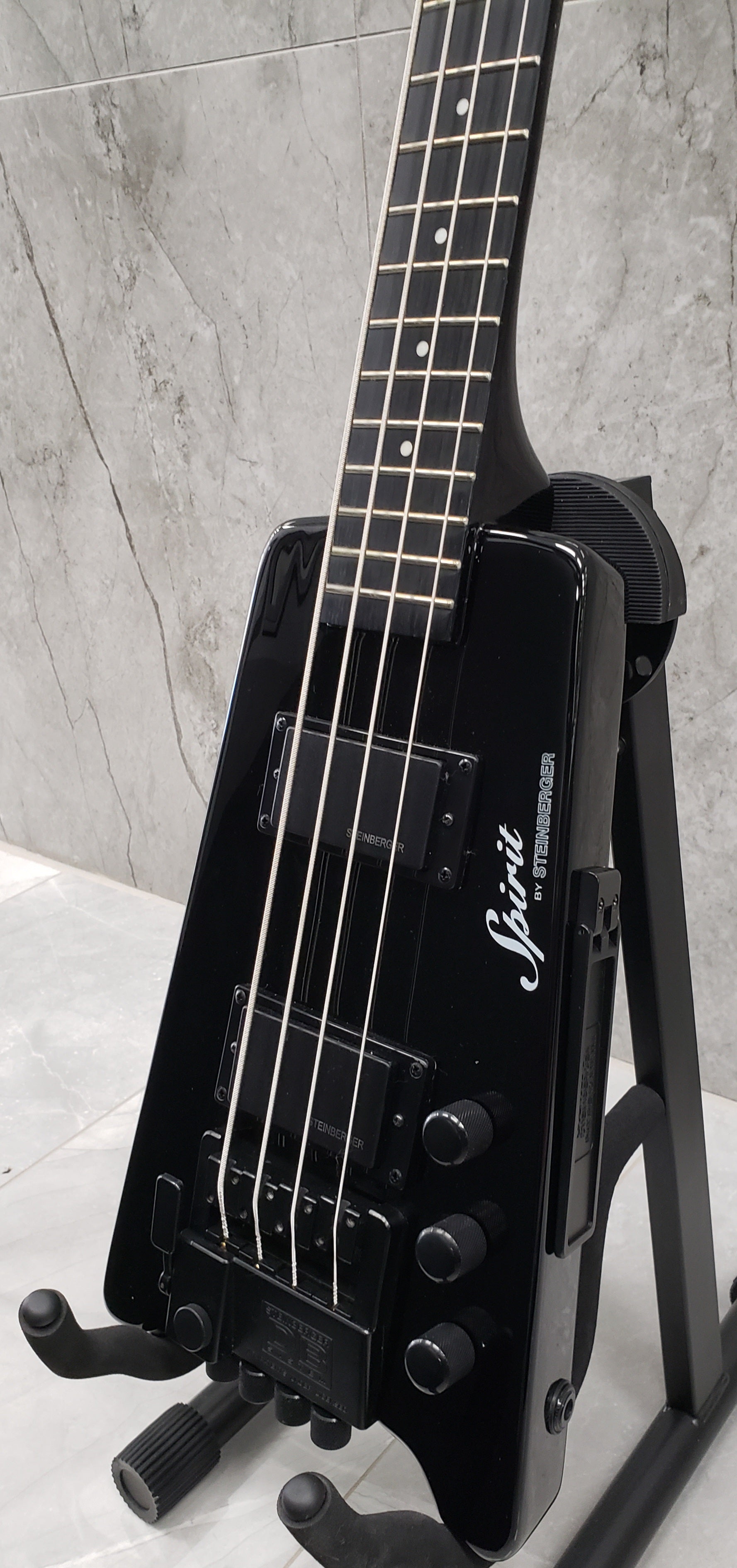 Steinberger XT-2DB Standard 4 String Bass Guitar w/Gigbag AND DROP TUNER - Black XT2DBBKBT