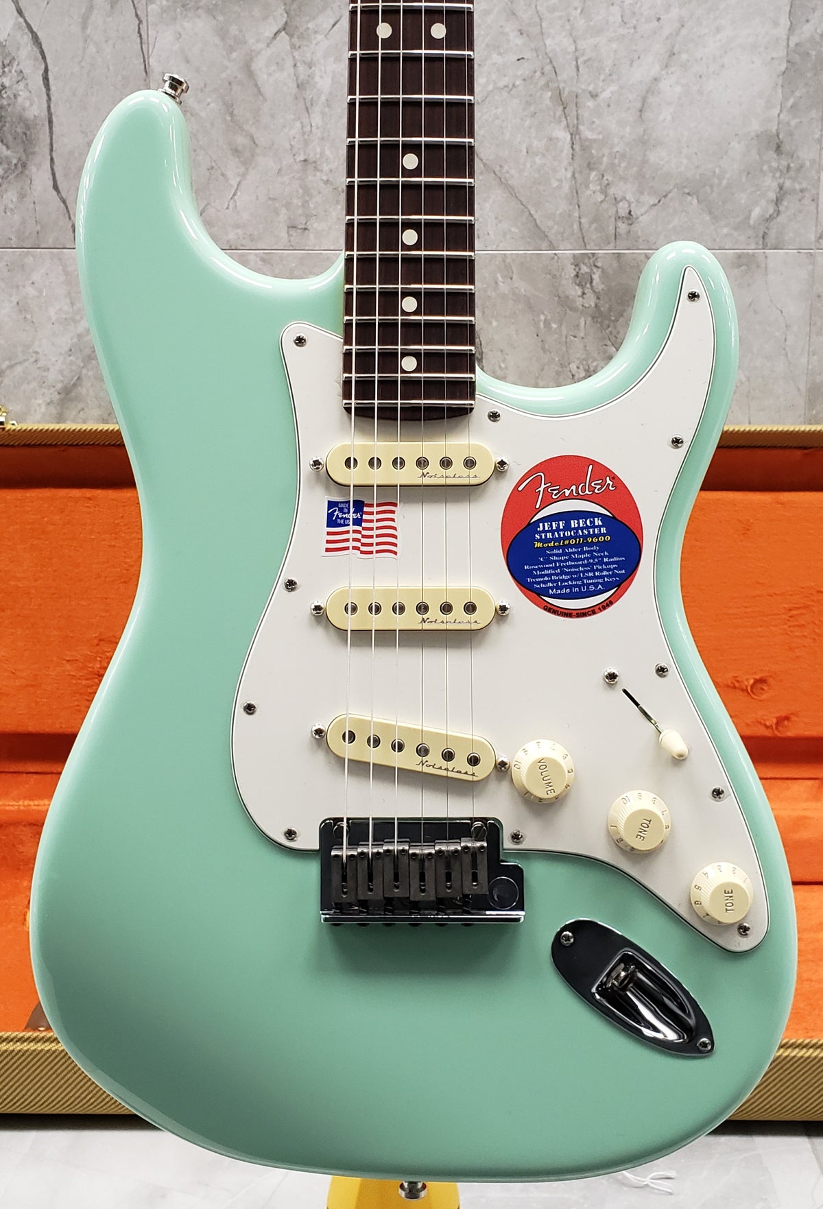 Fender Jeff Beck Stratocaster Rosewood Fingerboard Surf Green 