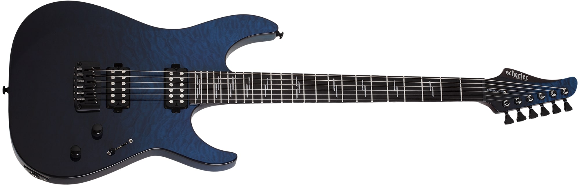 Schecter Reaper-6 Elite Electric Guitar, Deep Ocean Blue 2186-SHC — L.A ...