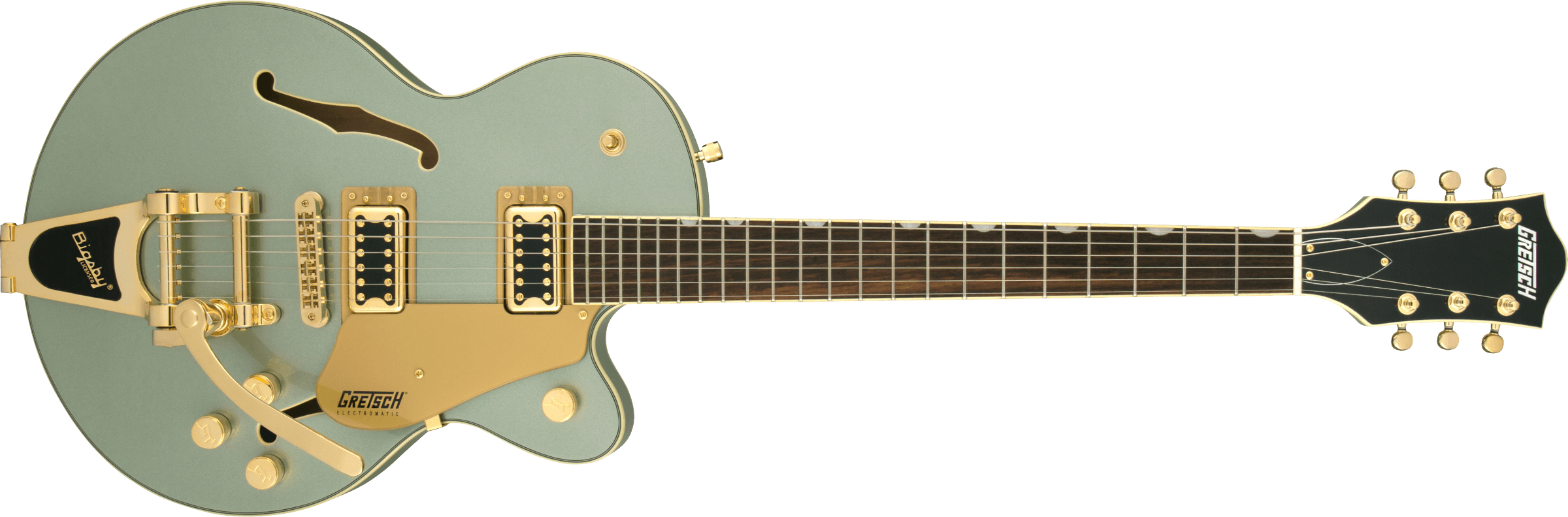 Gretsch G5655TG Electromatic® Center Block Jr. Single-Cut with Bigsby® and  Gold Hardware, Laurel Fingerboard, Aspen Green 2509700553