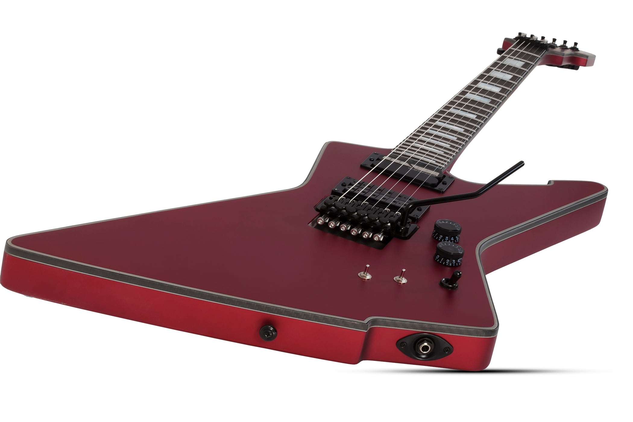 Schecter E-1 FR S Special Edition Electric Guitar w/ Sustainiac Satin Candy  Apple Red 3344-SHC