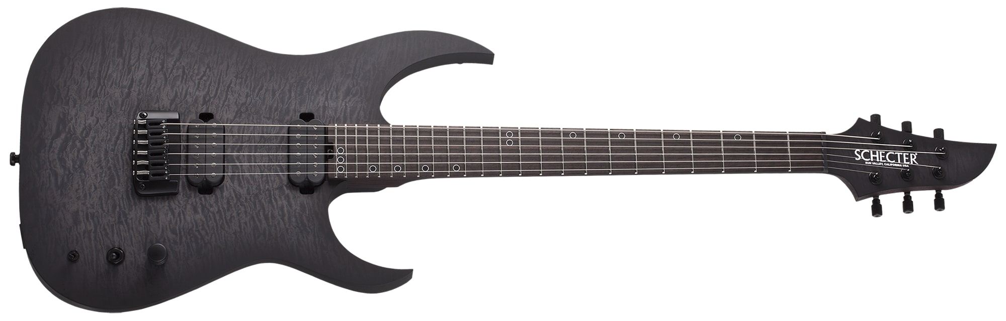 Schecter Keith Merrow KM-6 MK-III Pro USA Signature Electric Guitar Trans Black Pearl 7028-SHC