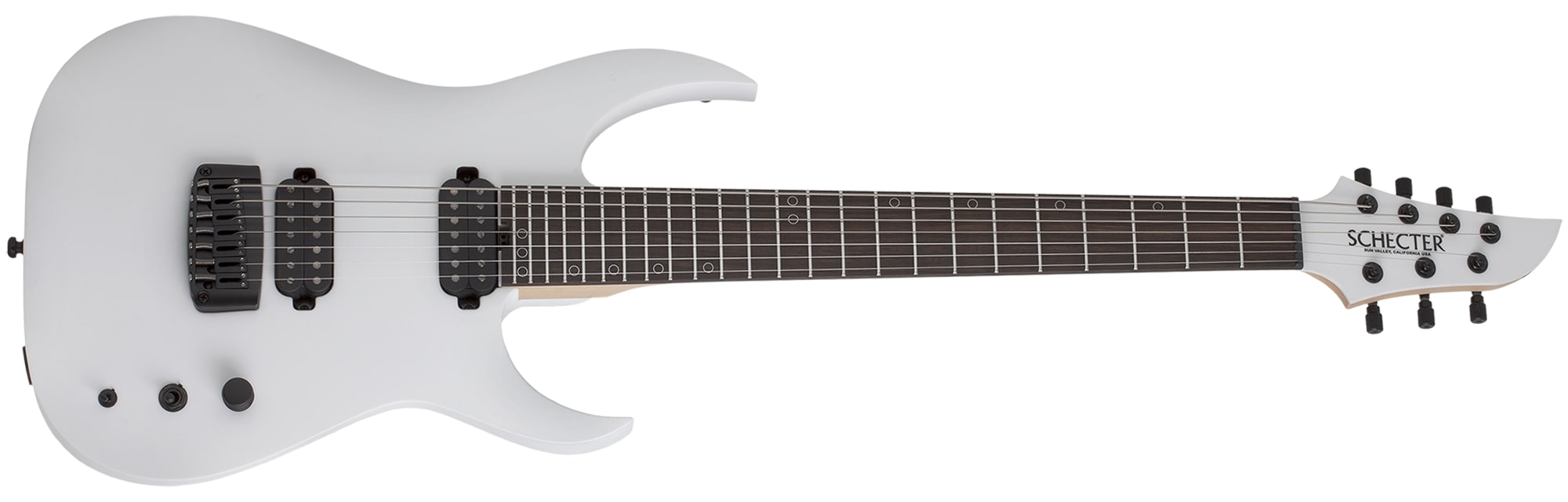 Schecter Keith Merrow KM-7 MK-III Stage USA Signature Electric Guitar Snowblind White Satin pearl 7068-SHC