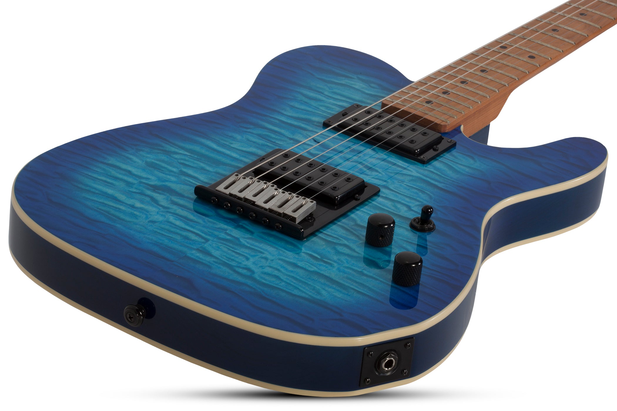 Schecter PT PRO Maple Fretboard Electric Guitar Trans Blue Burst 864-SHC