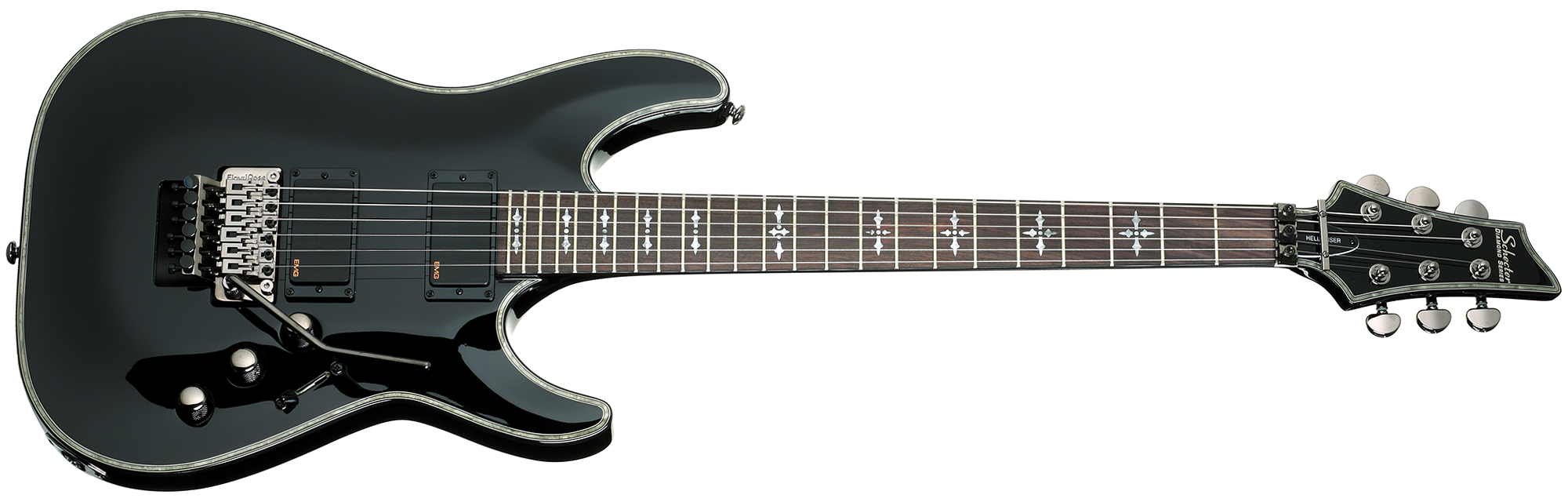 SCHECTER Hellraiser C-1 FR IN Gloss Black SKU 1793