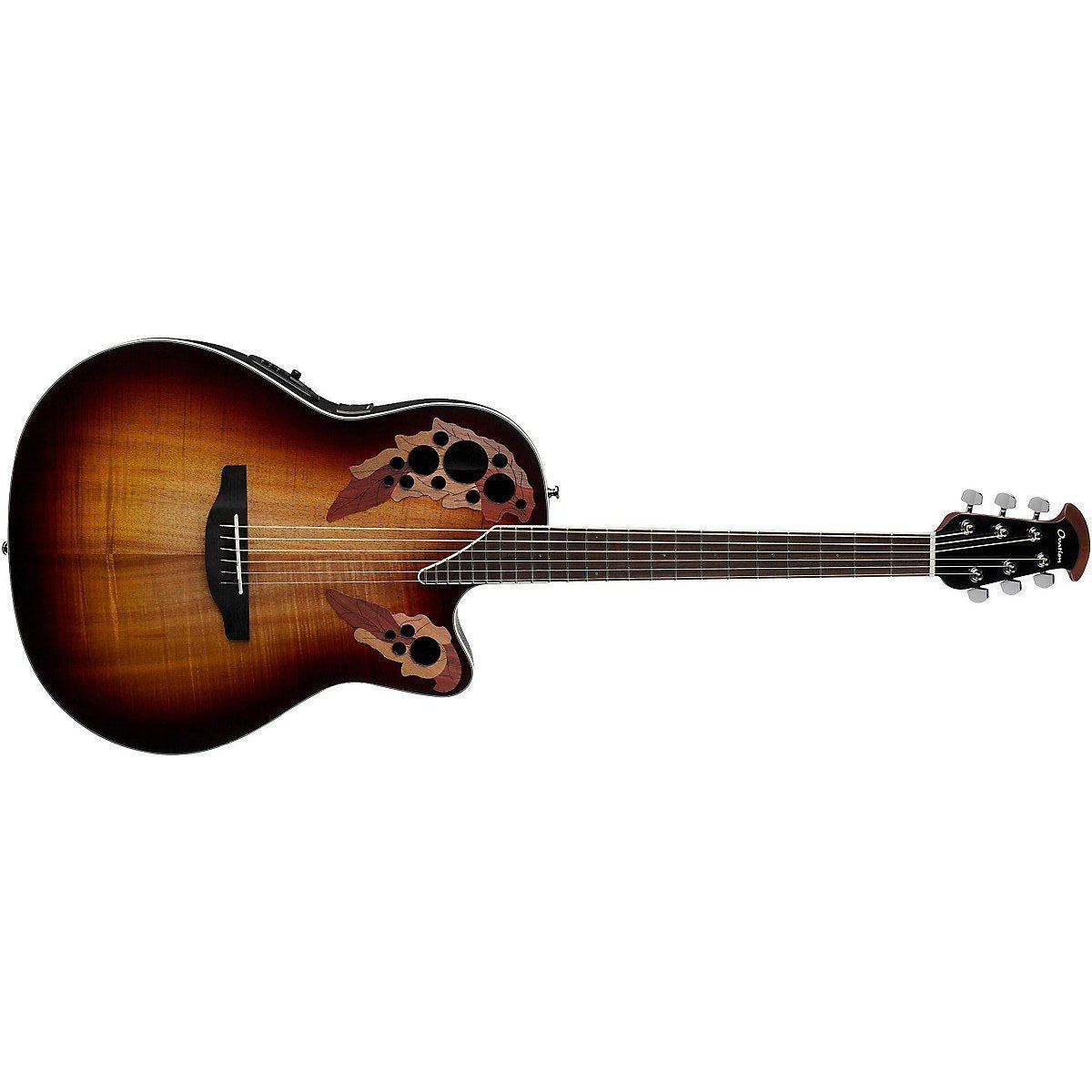 Ovation Celebrity Elite Plus Super Shallow Acoustic-Electric Guitar, Koa  Burst CE48P-KOAB