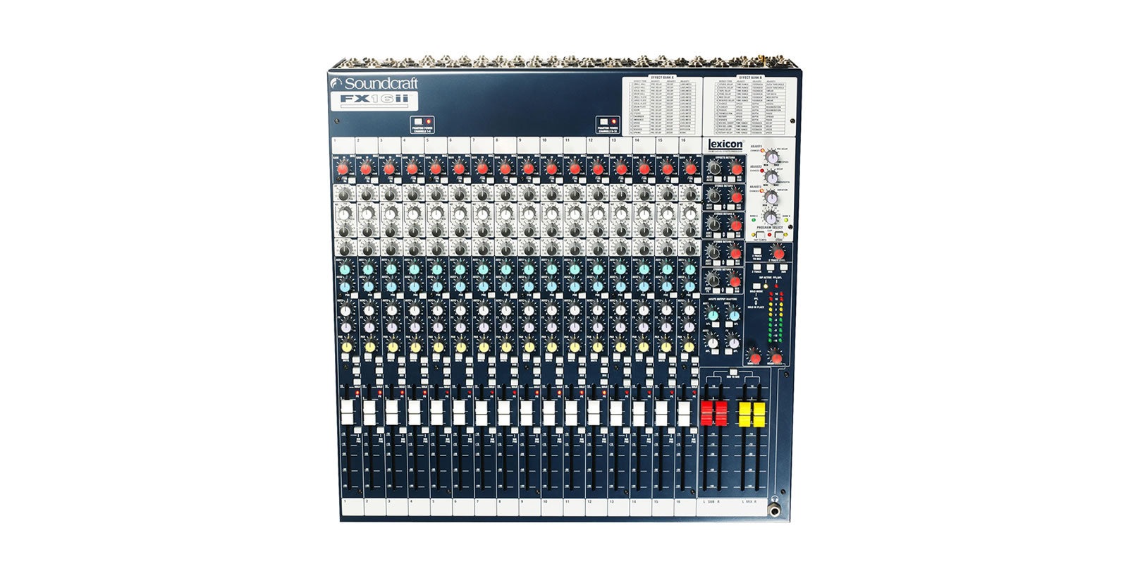 Soundcraft 16-Channel Mixer with Lexicon Effects Processor FX16II