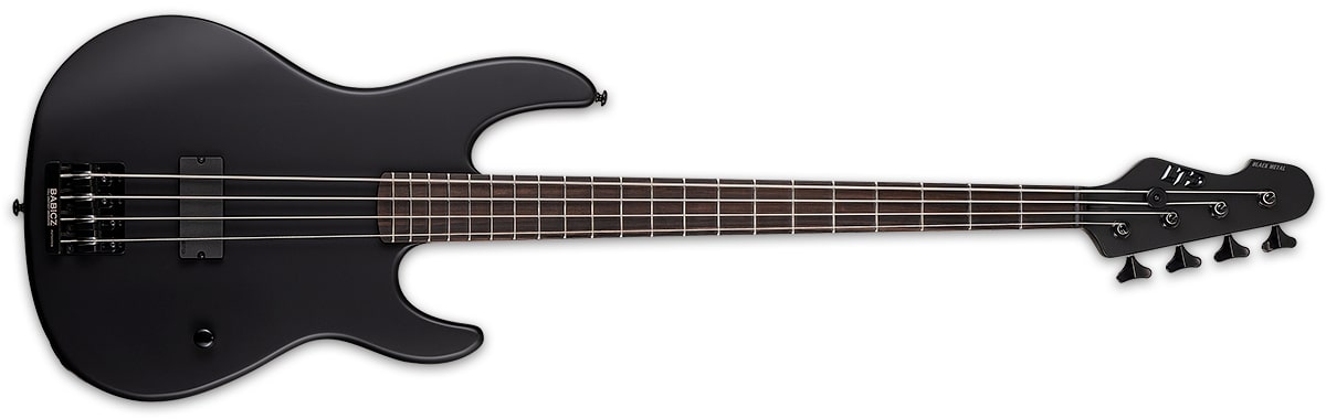 ESP LTD AP-4 Black Metal 4-String Bass Black Satin LAP4BKMBLKS — Music