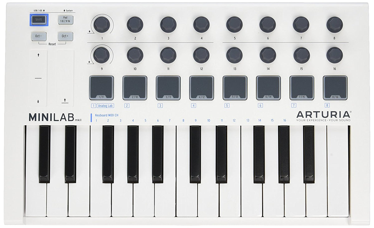 Arturia MiniLab Mk Portable 25-Key MIDI Controller MINILABMKII —  Music