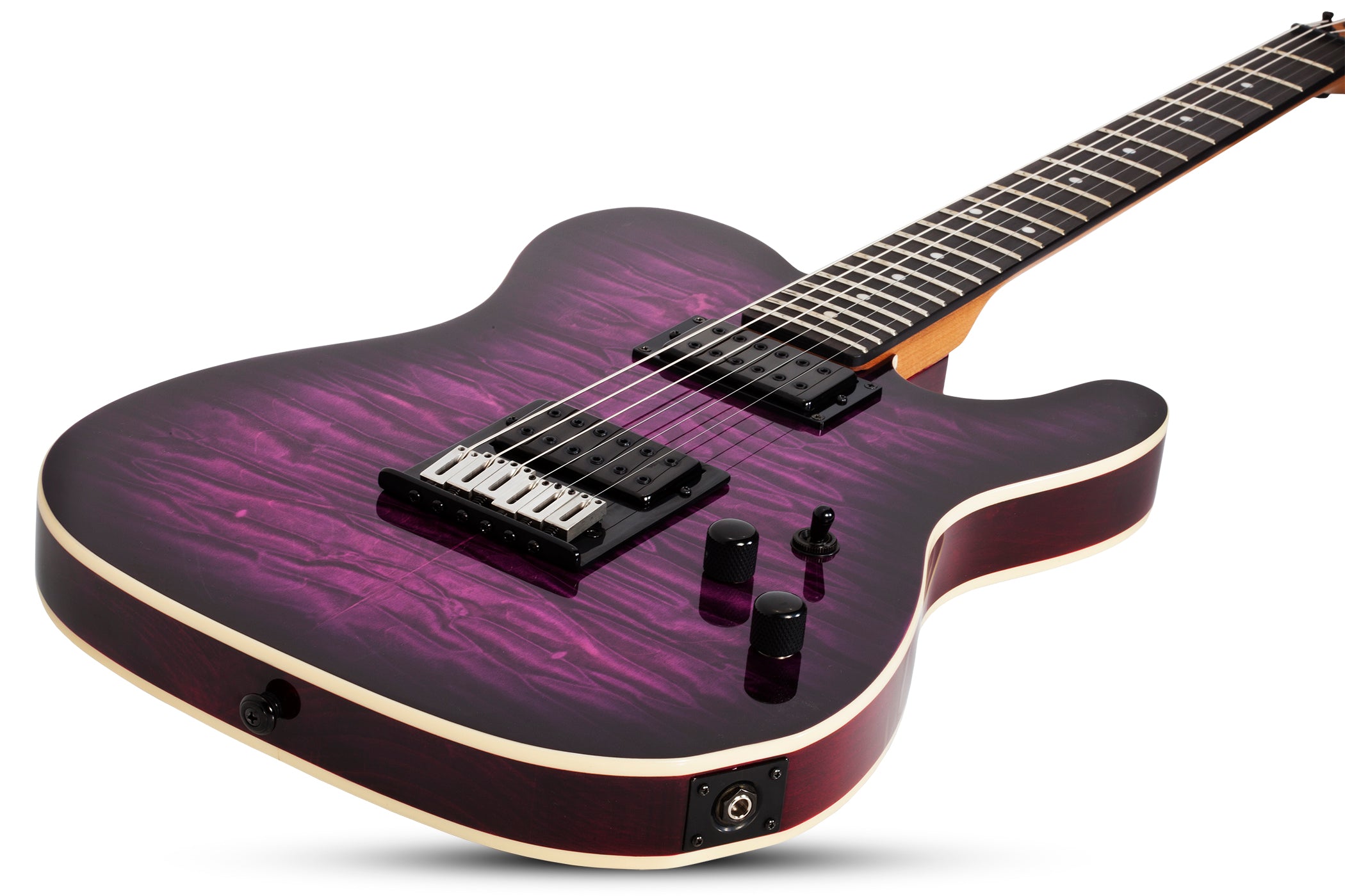 Schecter PT PRO Ebony Fretboard Electric Guitar Trans Purple Burst 863-SHC