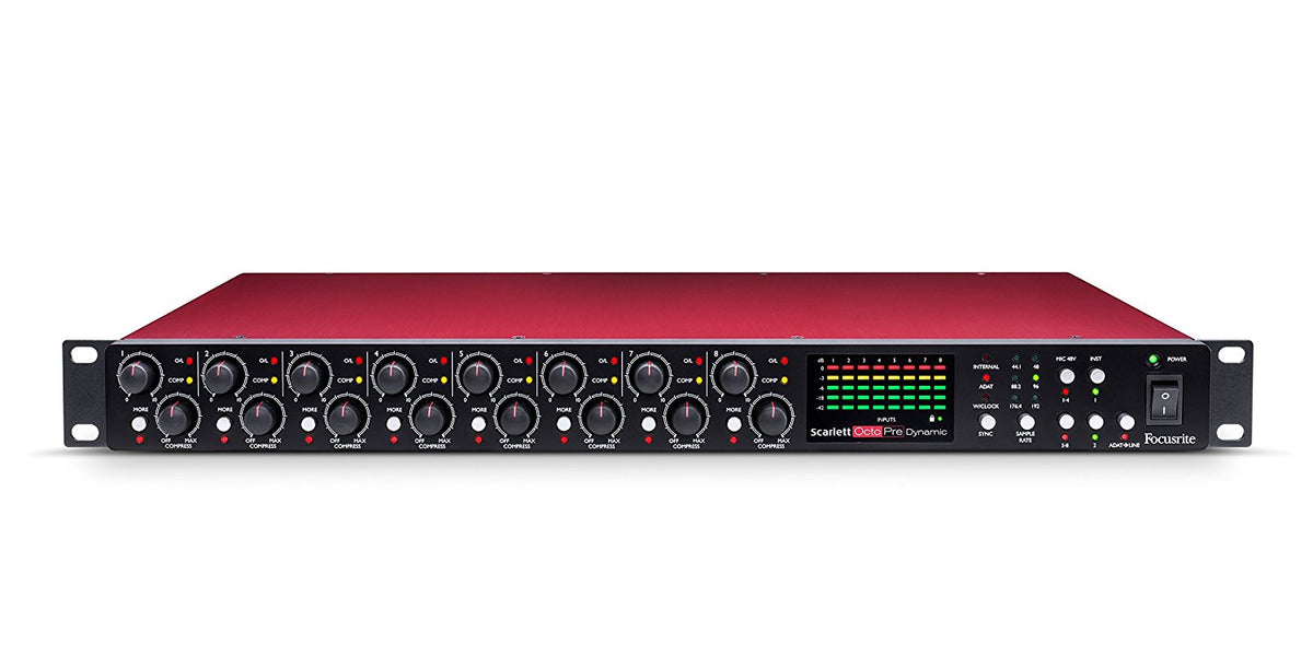 Focusrite Scarlett Dynamic Eight-channel Mic Preamp Compressor and A-D D-A  Converter SCARLETT-OCTOPRE-DYNAMIC