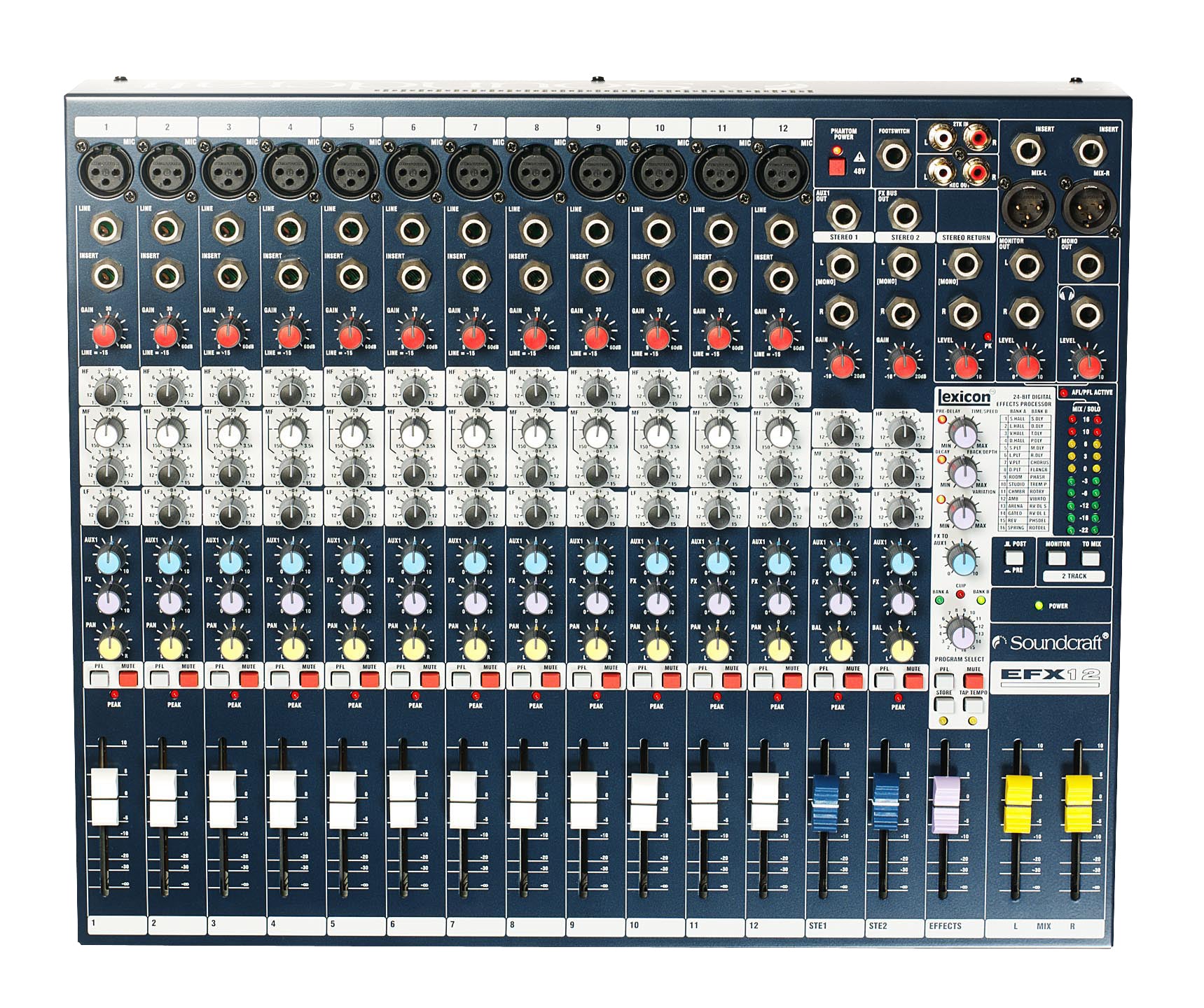 Soundcraft EFX12 12-Channel Mixer with Lexicon Effects