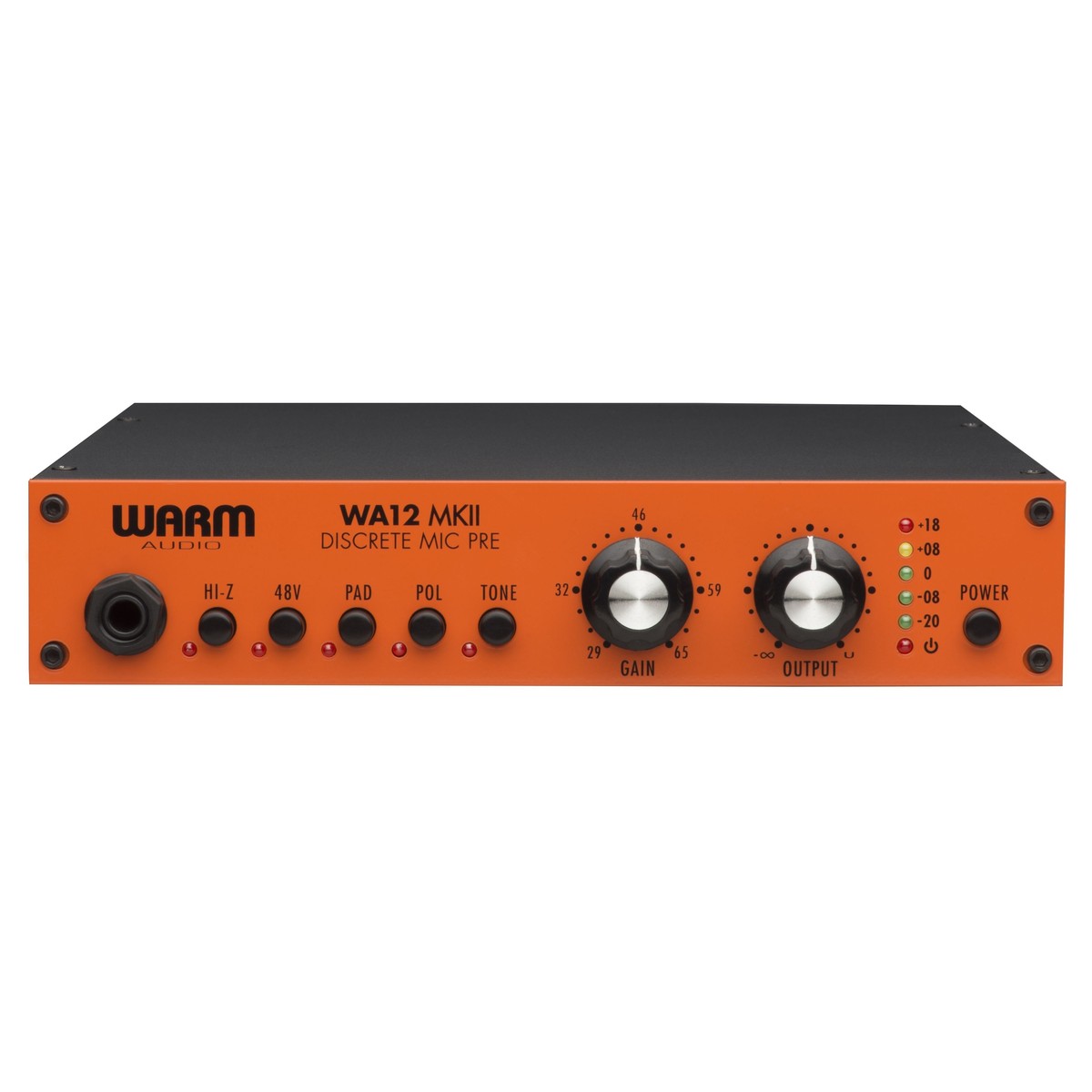 Warm Audio 1-channel Mic/Instrument Preamp with 71dB of Gain